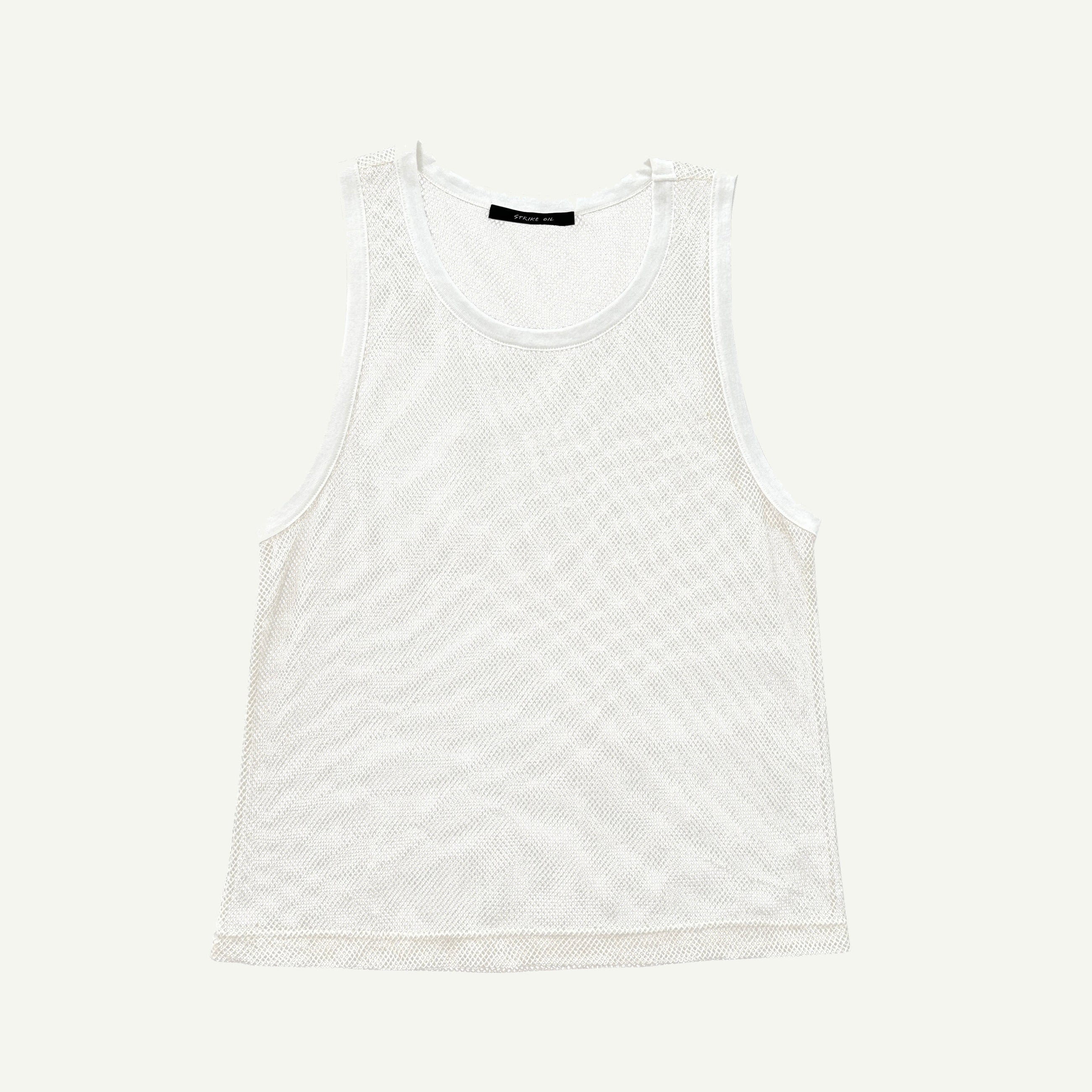 SLEEVELESS NETTING TEE