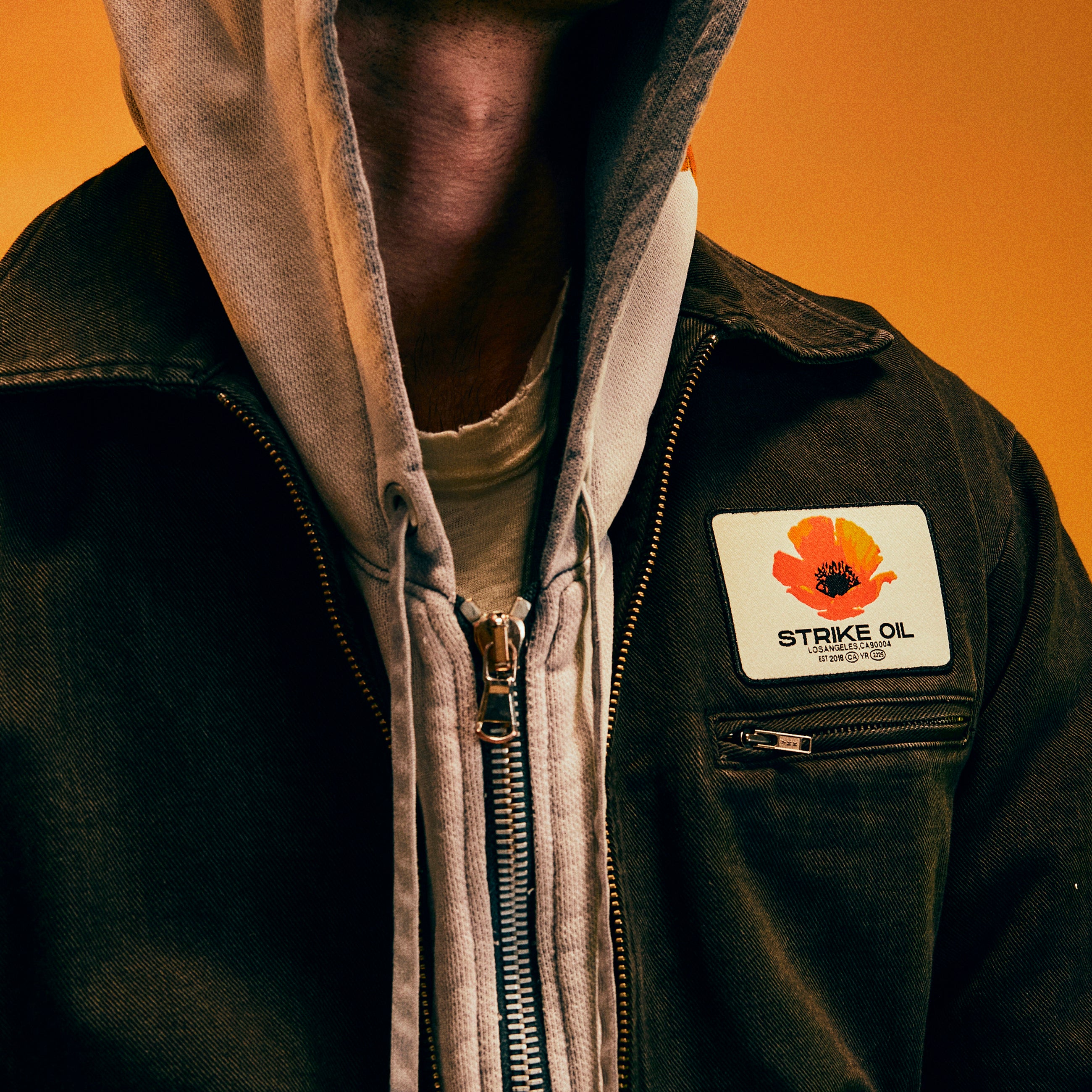 BEADED POPPY WORKWEAR JACKET