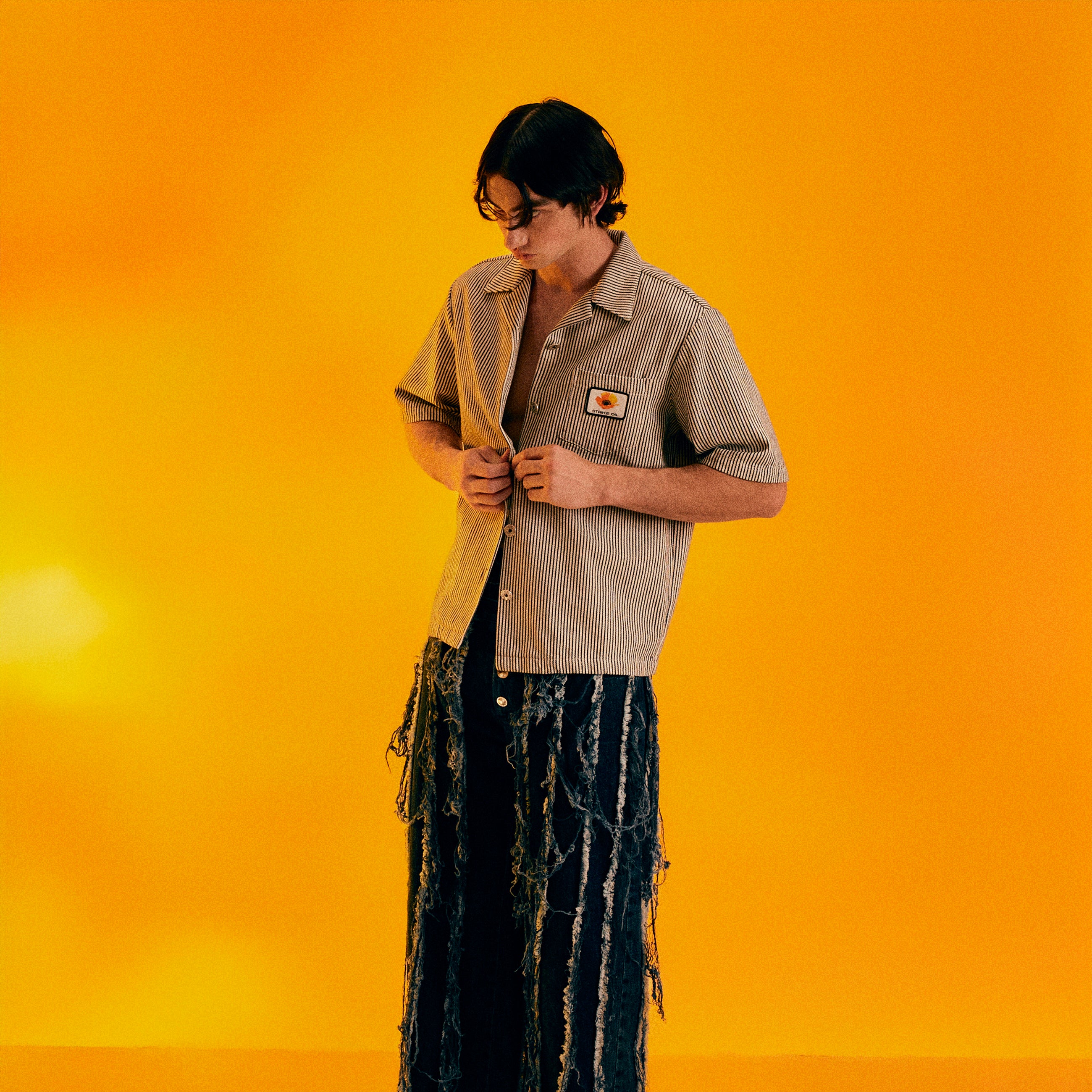 STRIPED LOUNGE SHIRT