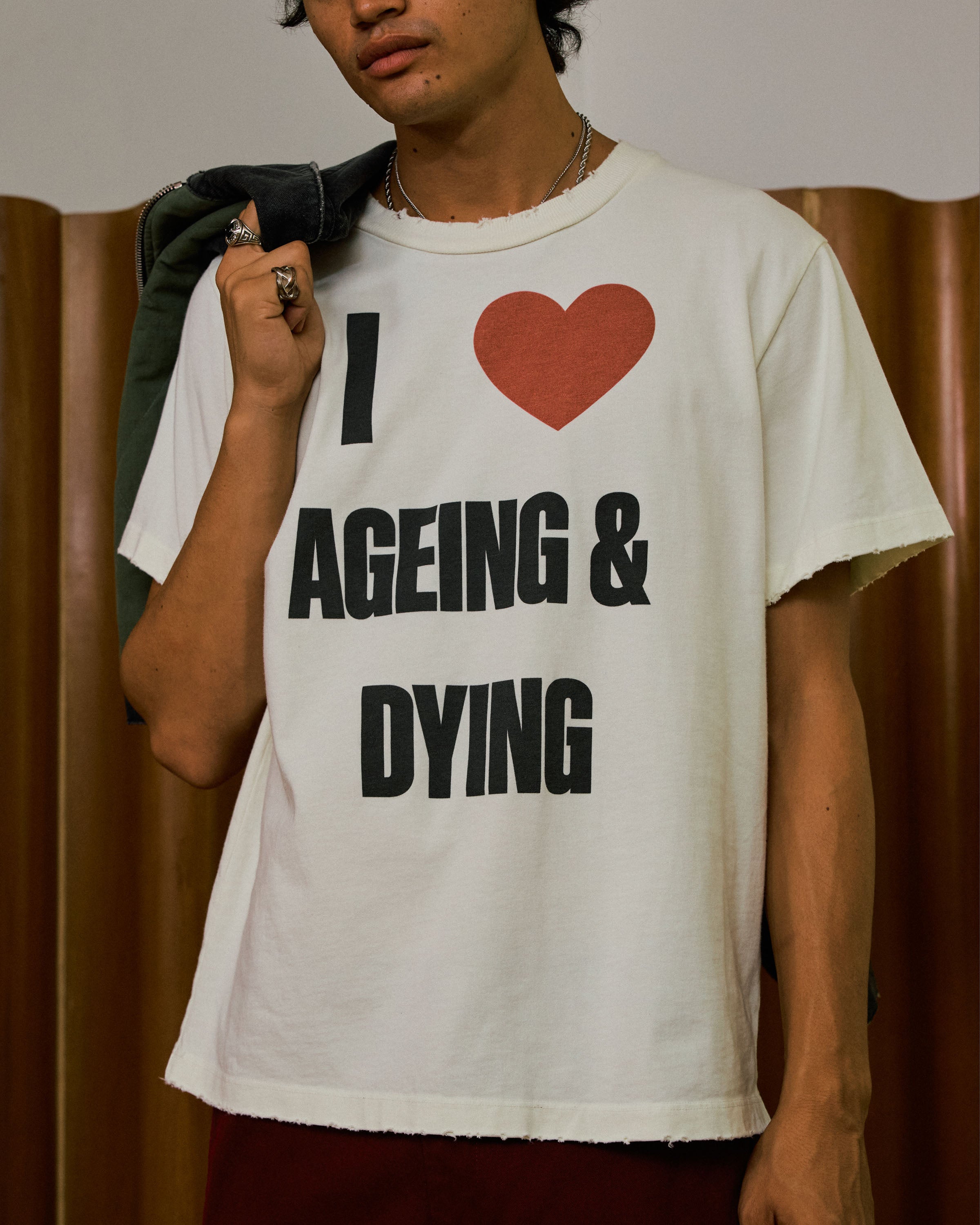 I LOVE AGEING AND DYING TEE