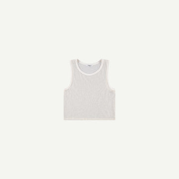 WOOL SLEEVELESS T-SHIRT