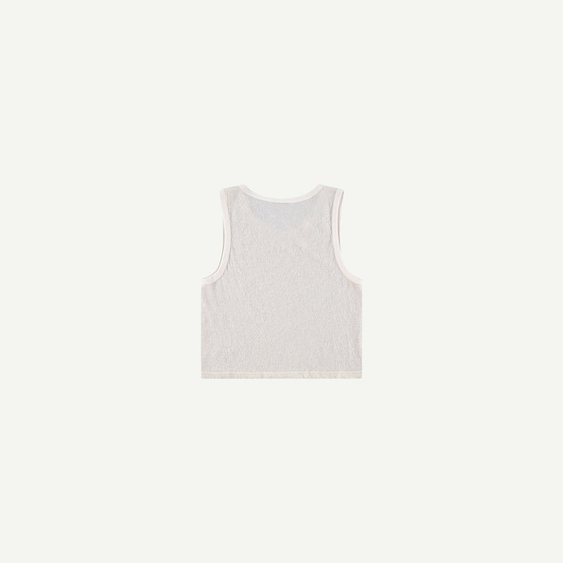 WOOL SLEEVELESS T-SHIRT