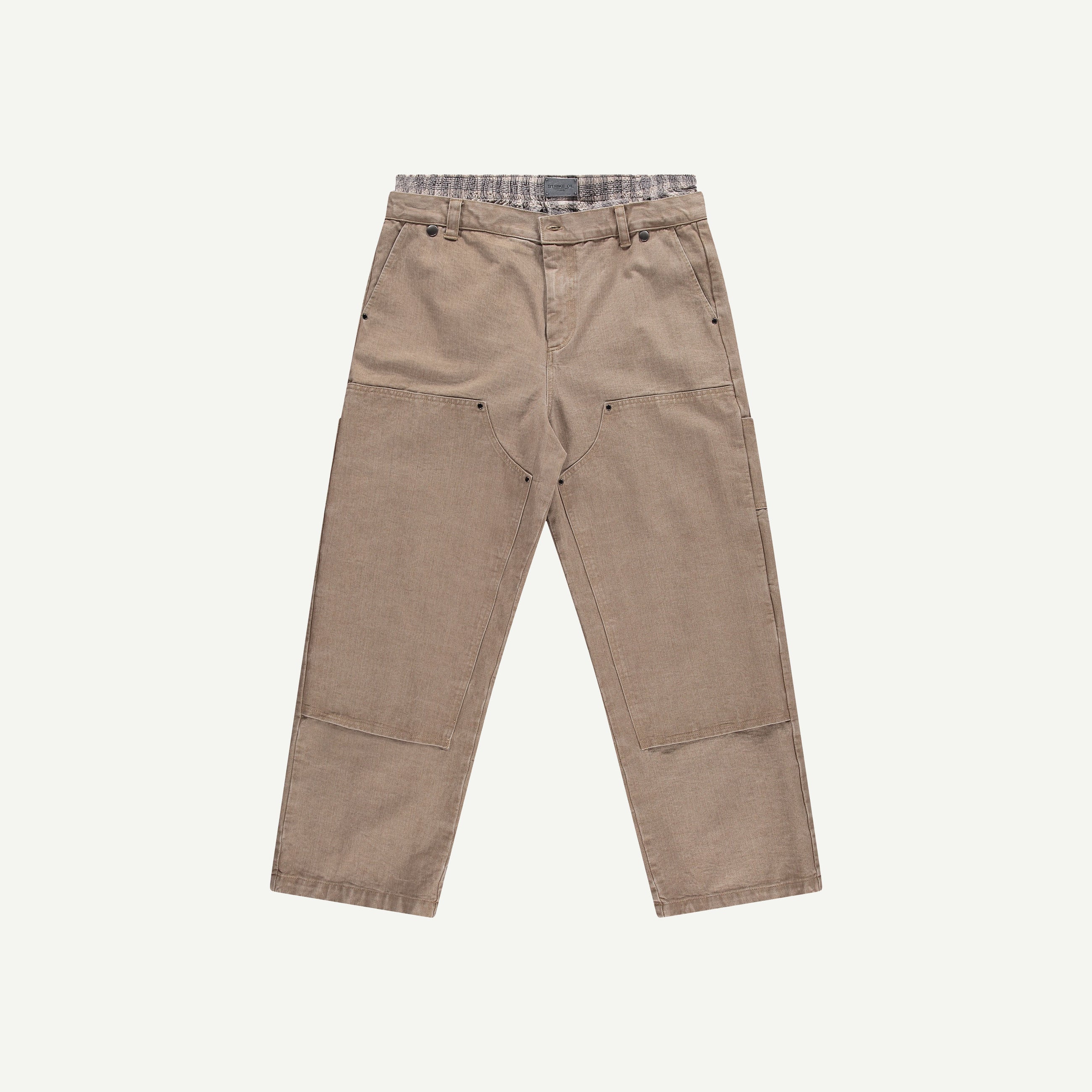 BEIGE BOXER JEANS