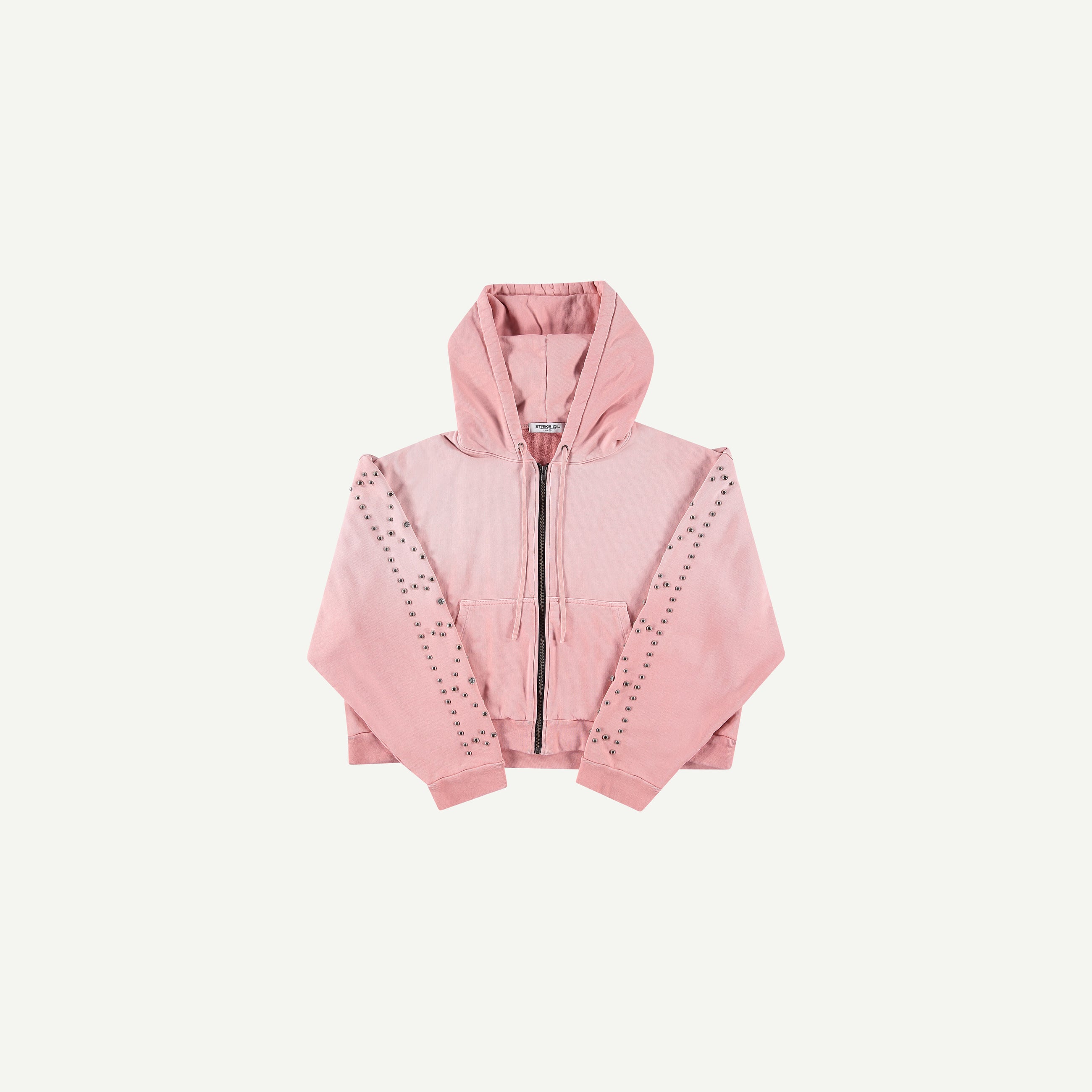 PINK RHINESTONE ZIP UP