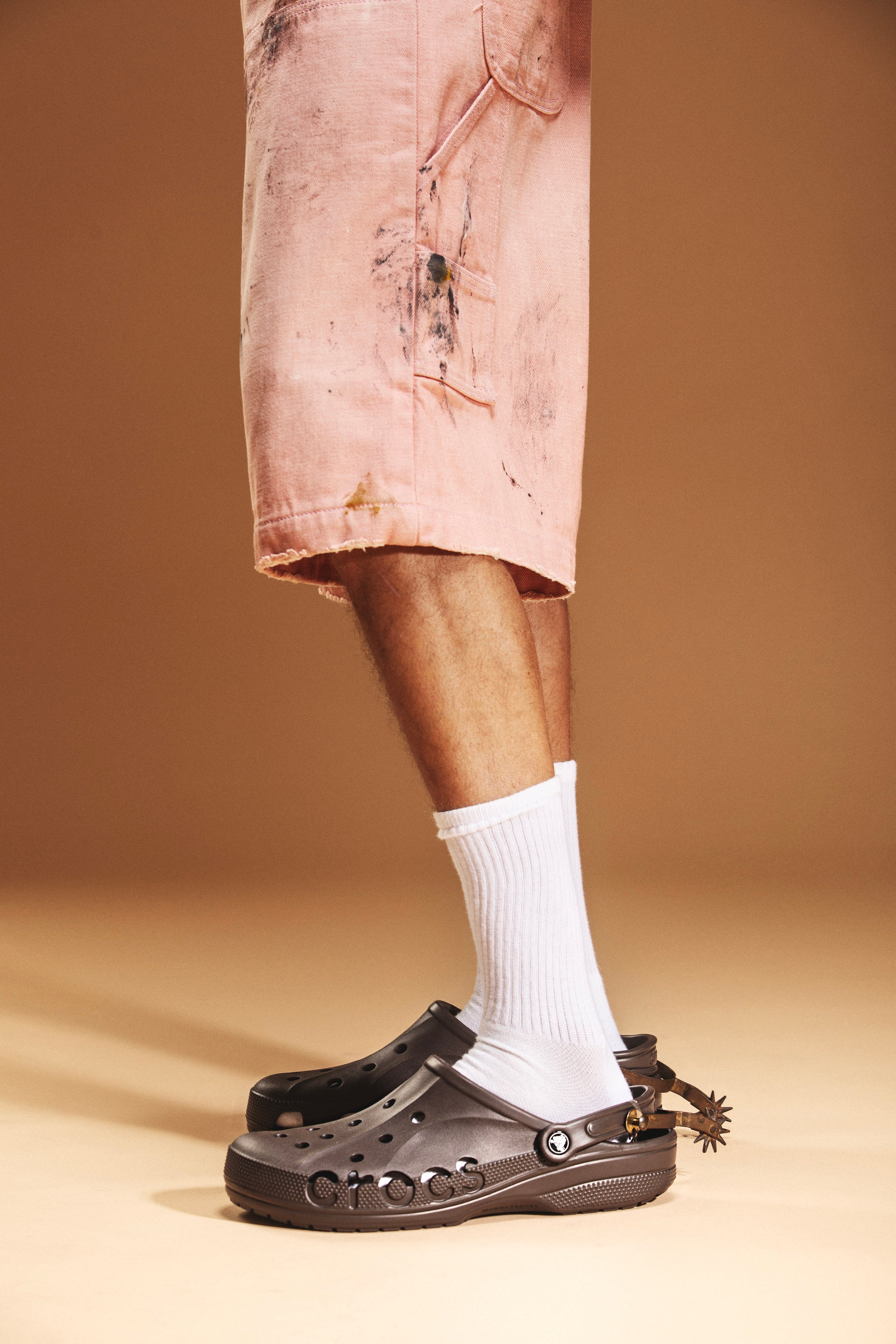 PAINTED PINK CARPENTER SHORTS