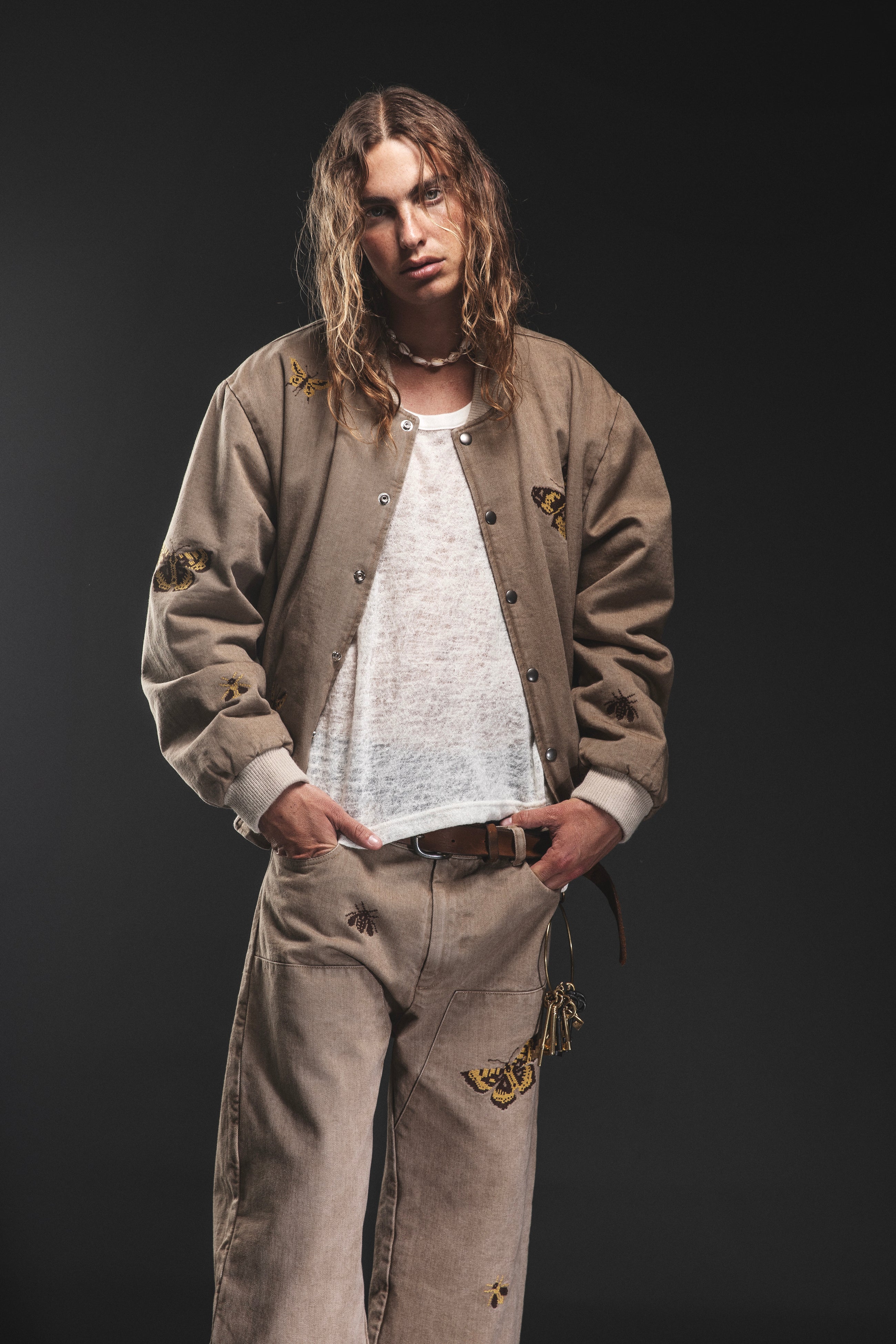 BUTTERFLY BASEBALL JACKET