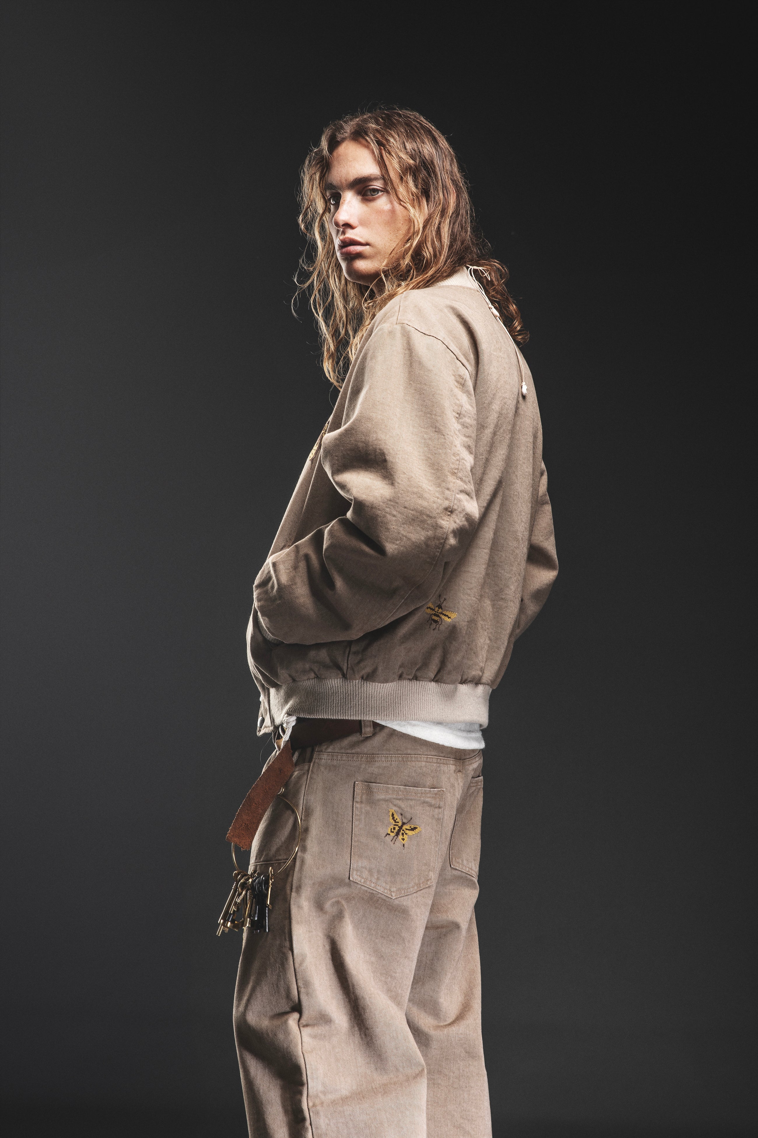 BUTTERFLY DOUBLE KNEE JEANS