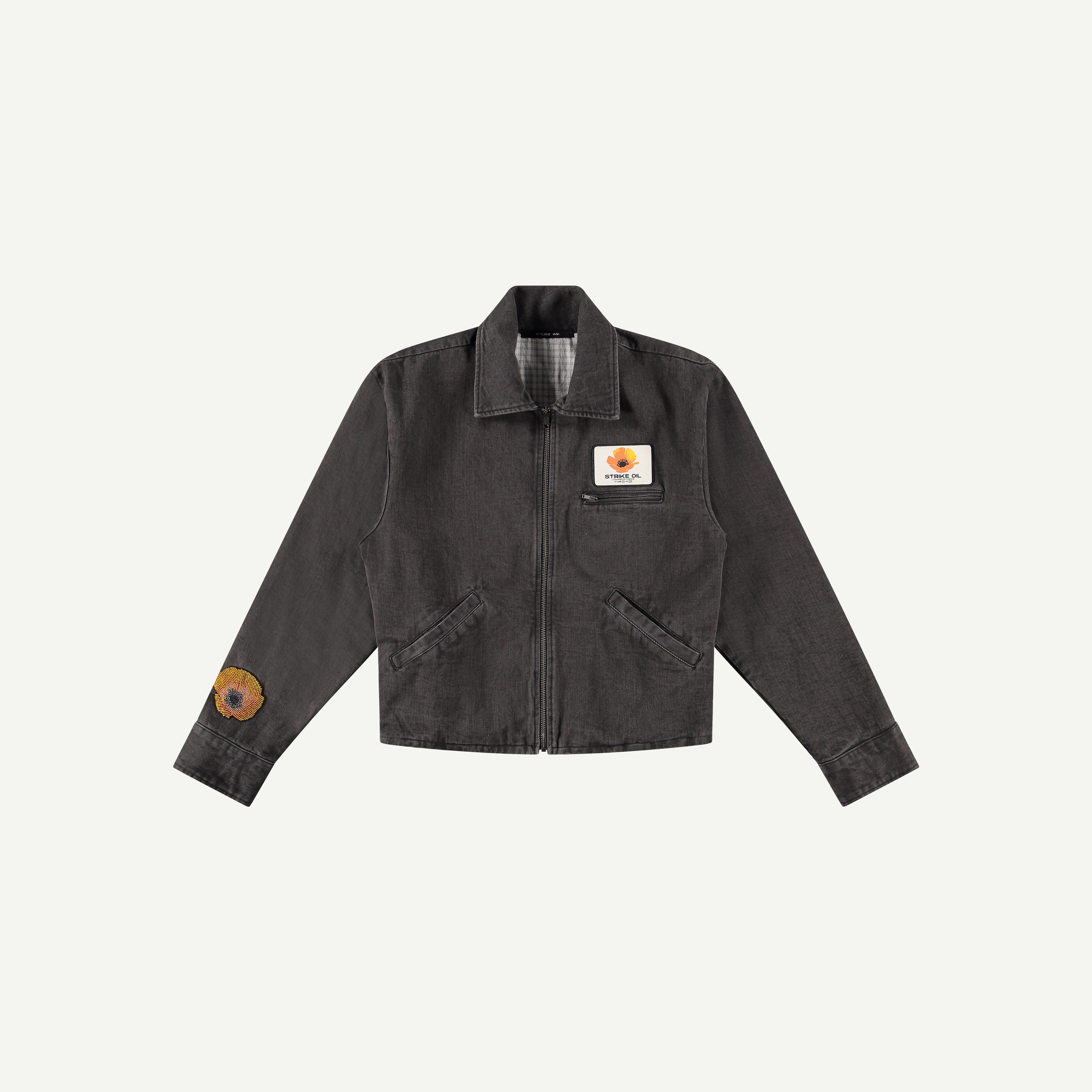 BEADED POPPY WORKWEAR JACKET