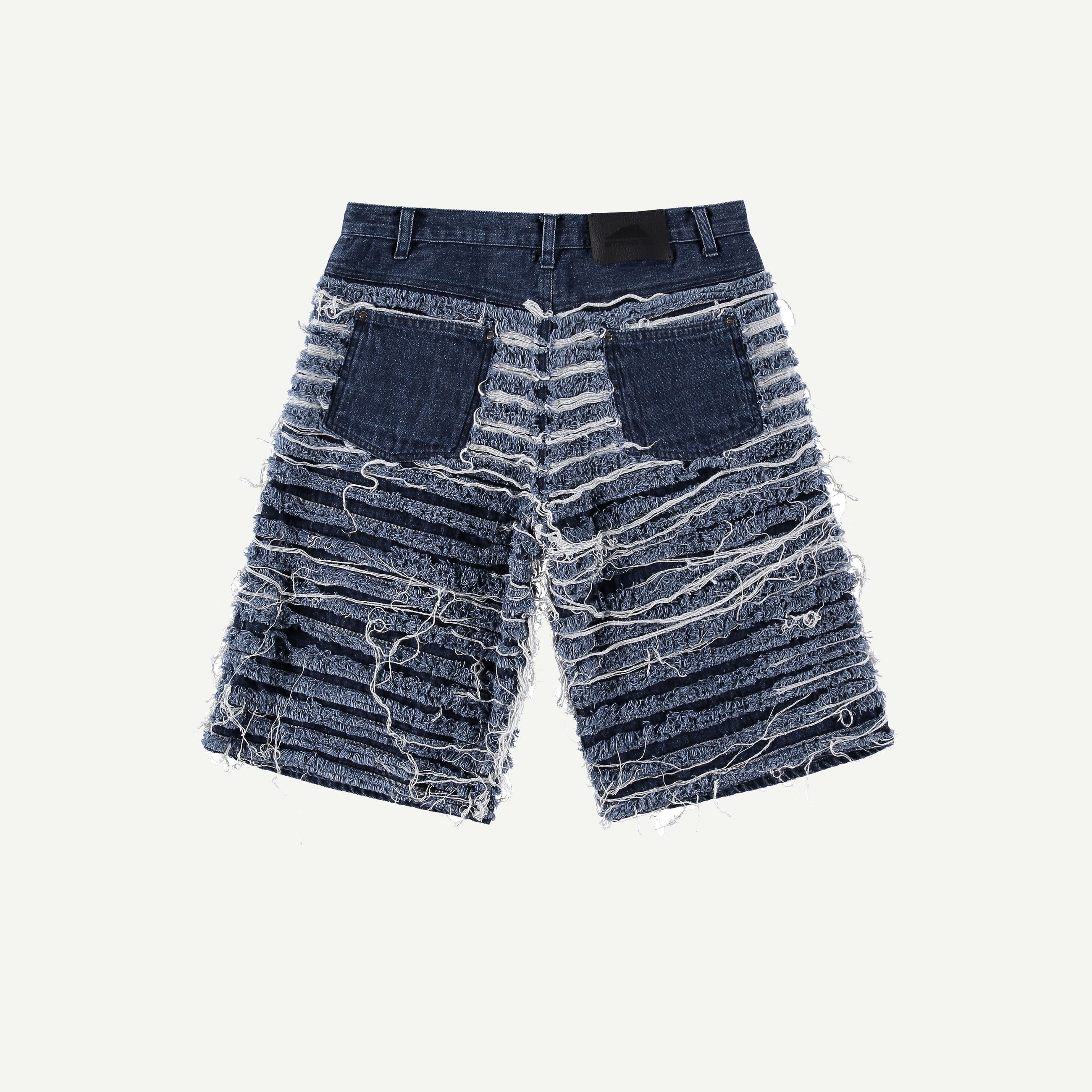 SHREDDED DENIM SHORTS