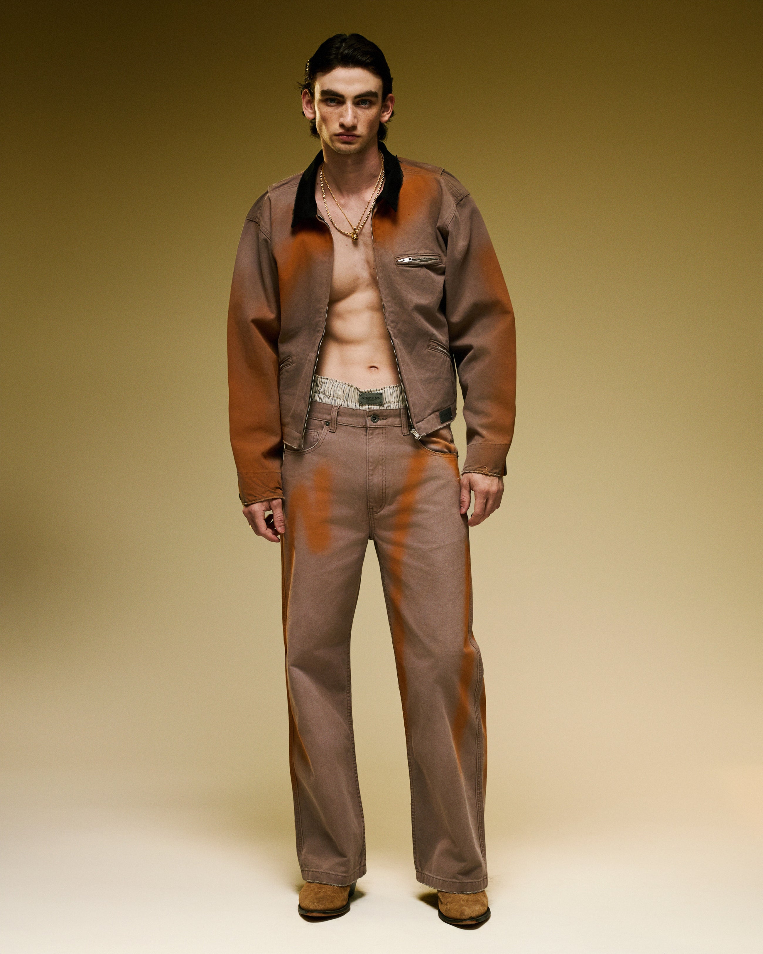 SPRAYED DUCK MECHANIC JACKET