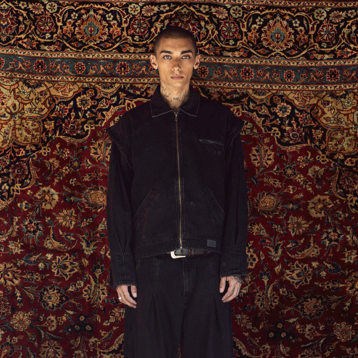 MEDIEVAL WORKWEAR JACKET IN BLACK