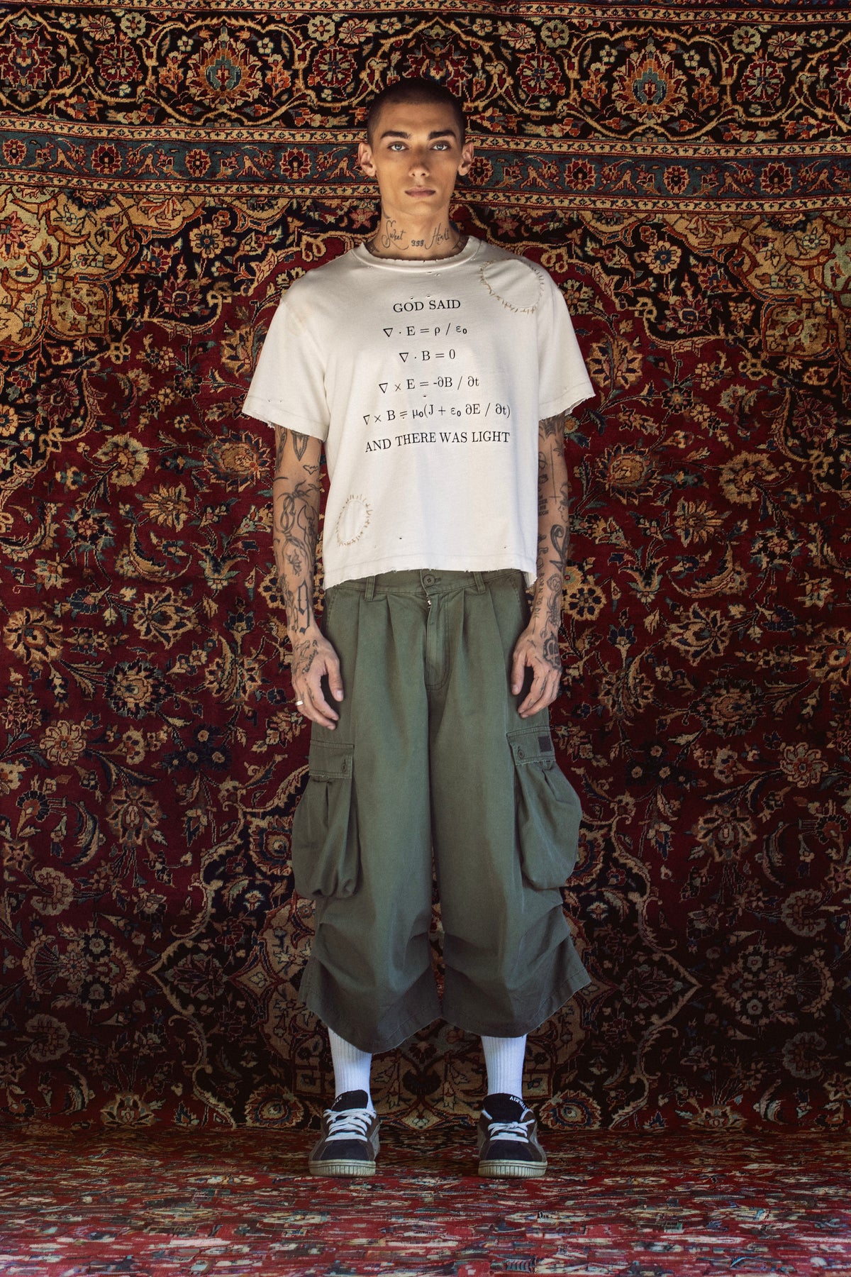 OVERSIZED CARGO SHORTS IN GREEN