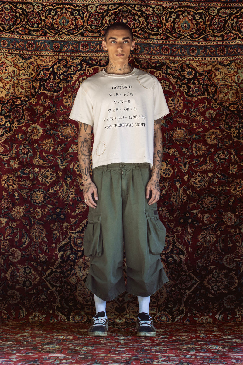 OVERSIZED CARGO SHORTS IN GREEN