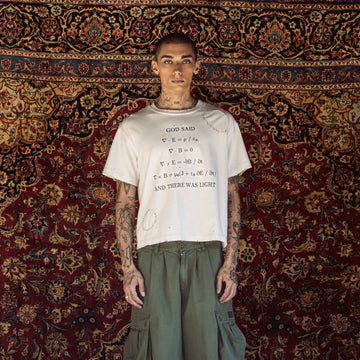 LET THERE BE LIGHT TEE IN CREAM