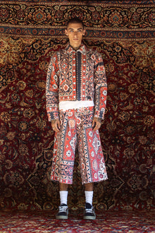 PERSIAN RUG PLEAT FRONT SHORTS