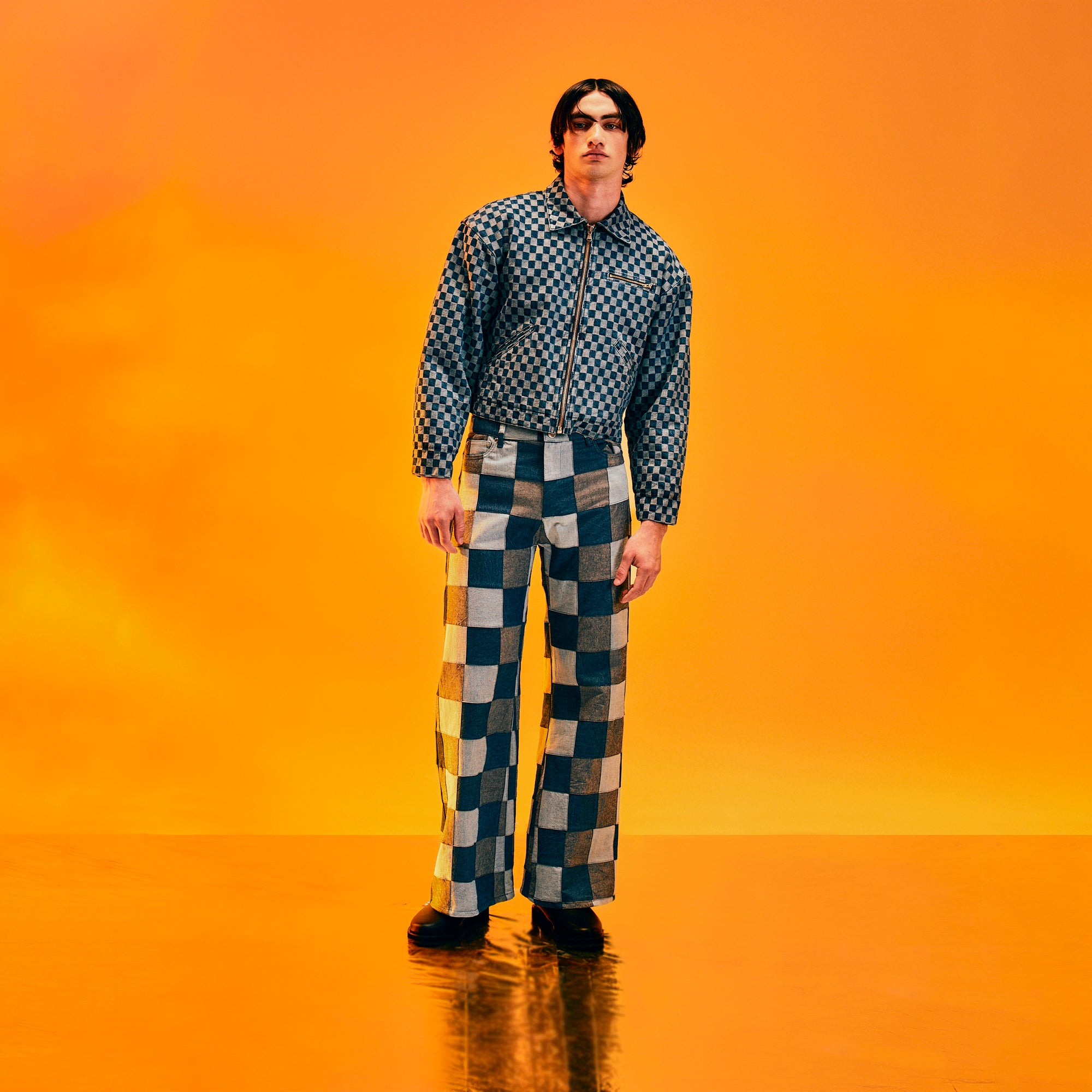 INDIGO PATCHWORK FLARES
