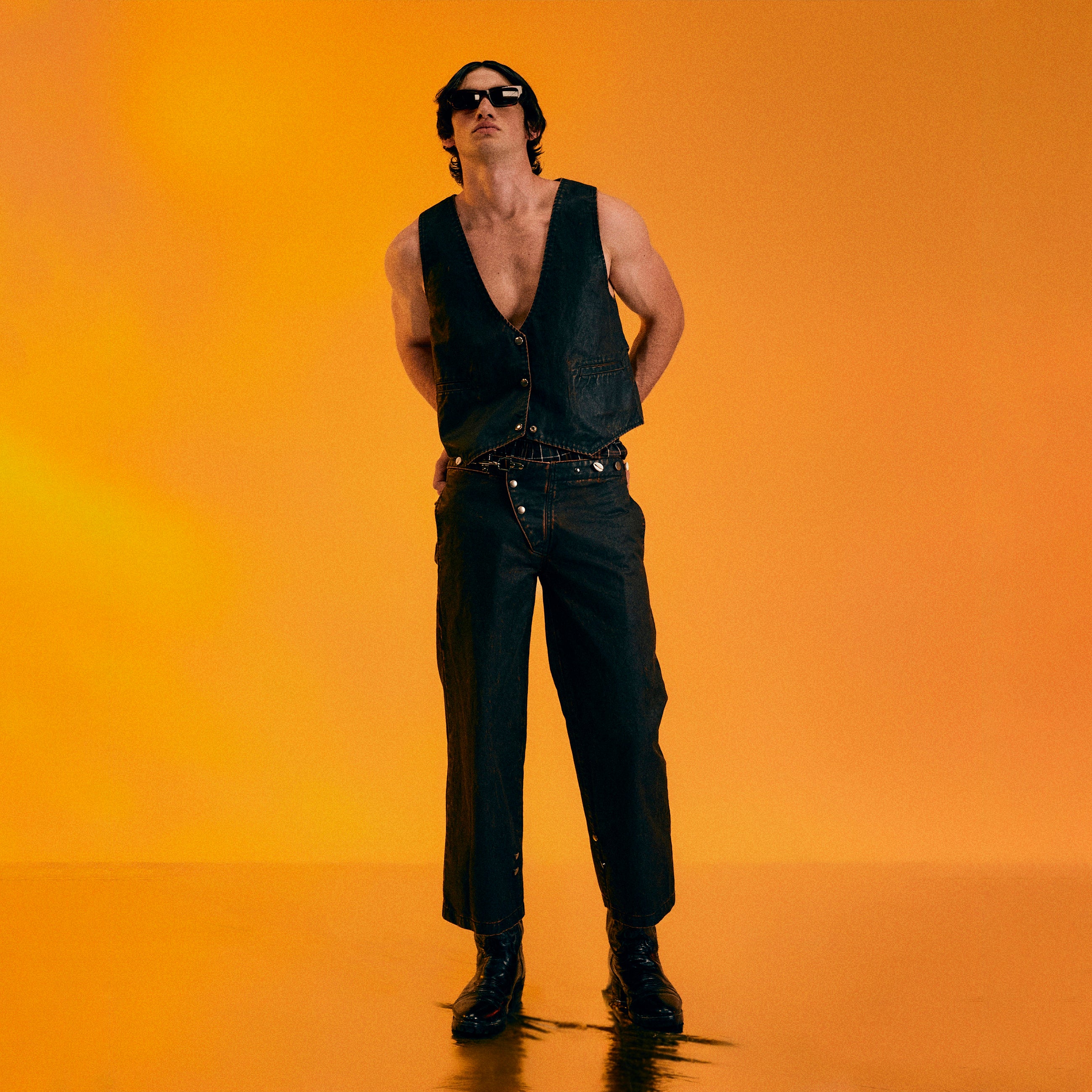 RUBBERIZED MOTO VEST