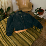 BLACK DENIM MECHANIC JACKET