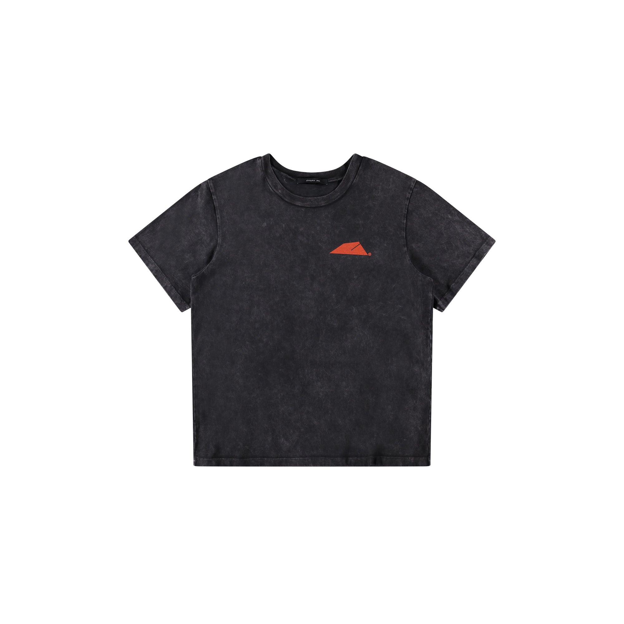 BLACK ACID WASH TEE