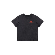 BLACK ACID WASH TEE