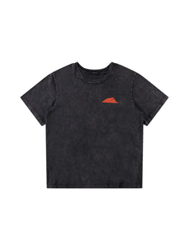 BLACK ACID WASH TEE