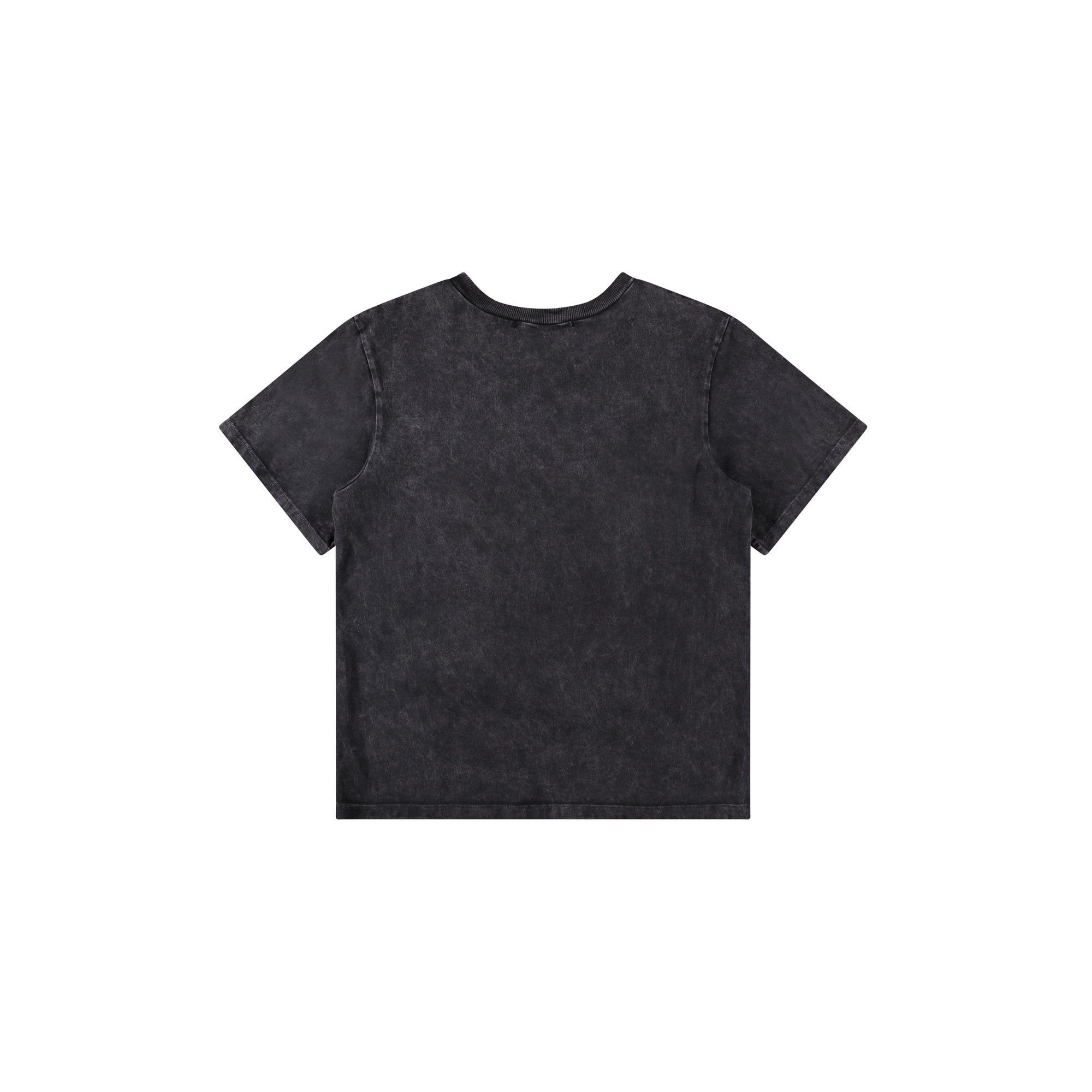 BLACK ACID WASH TEE