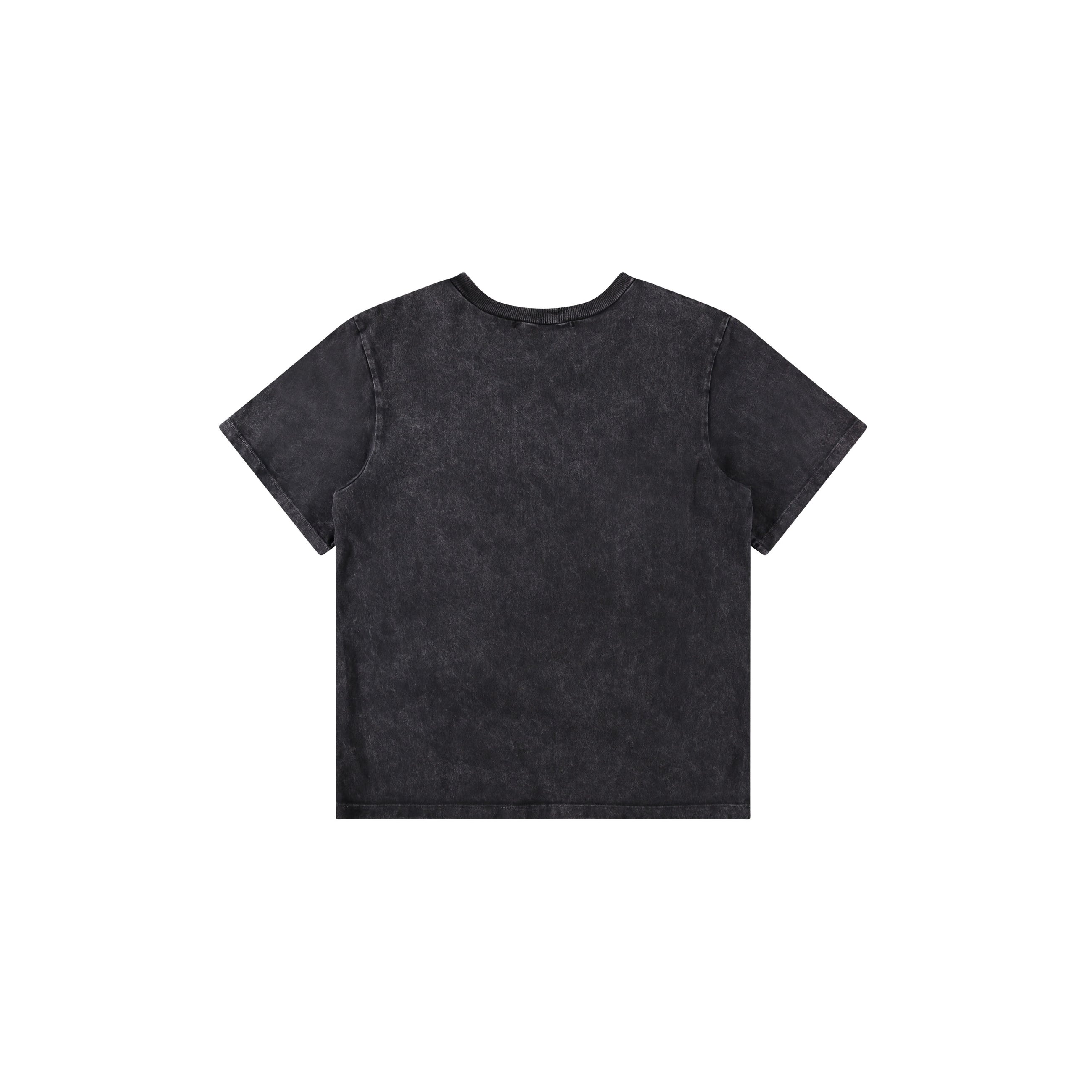 BLACK ACID WASH TEE