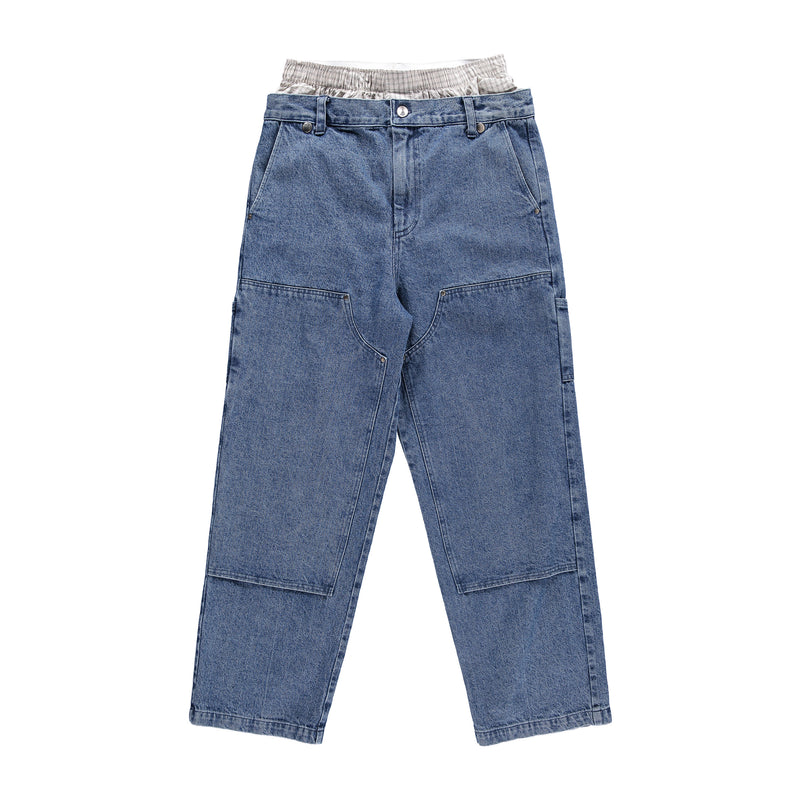 INDIGO BOXER JEANS