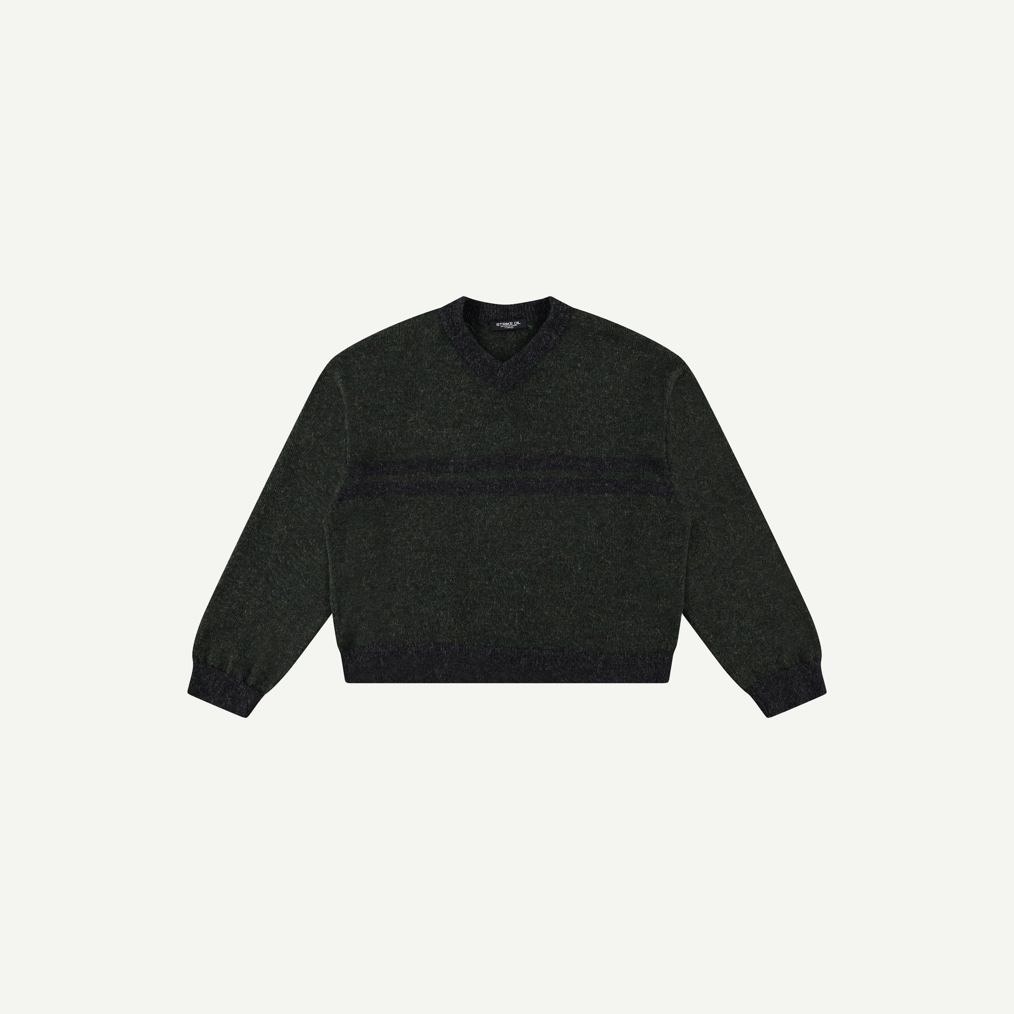FOREST STRIPED ALPACA SWEATER
