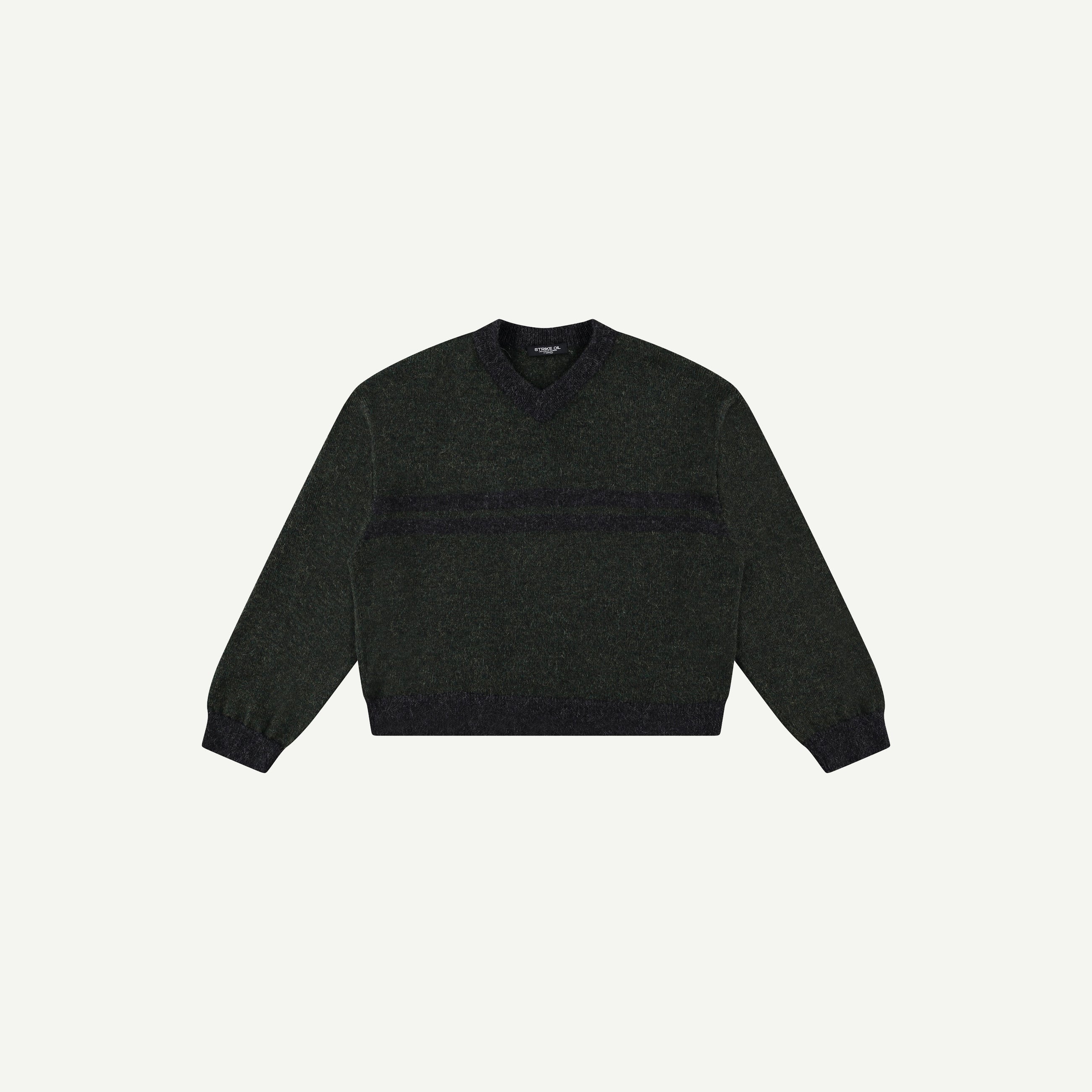 FOREST STRIPED ALPACA SWEATER