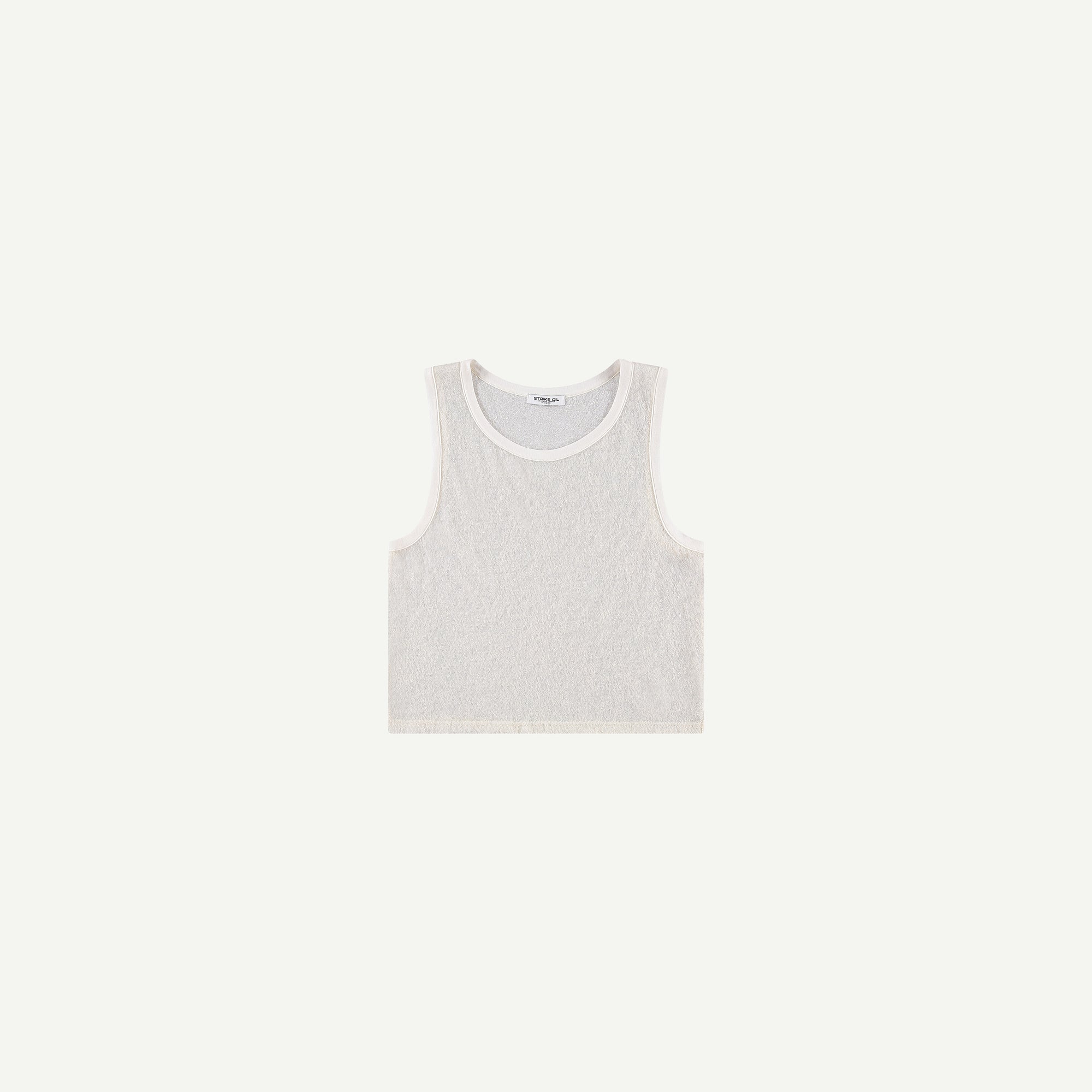 WOOL SLEEVELESS T-SHIRT