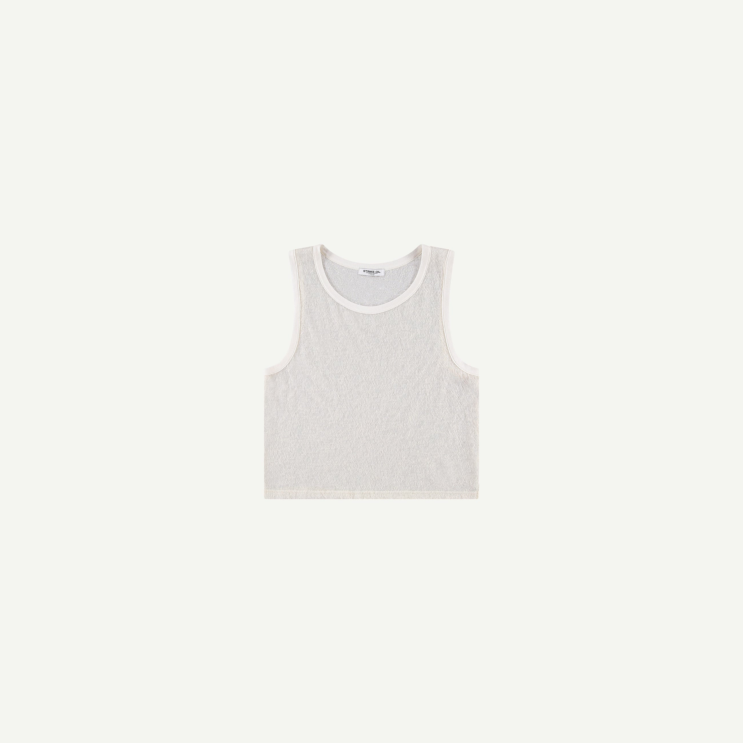 WOOL SLEEVELESS T-SHIRT