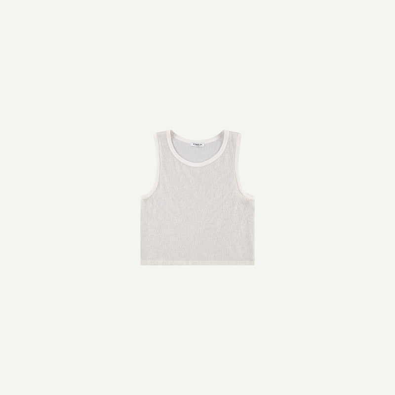 WOOL SLEEVELESS T-SHIRT