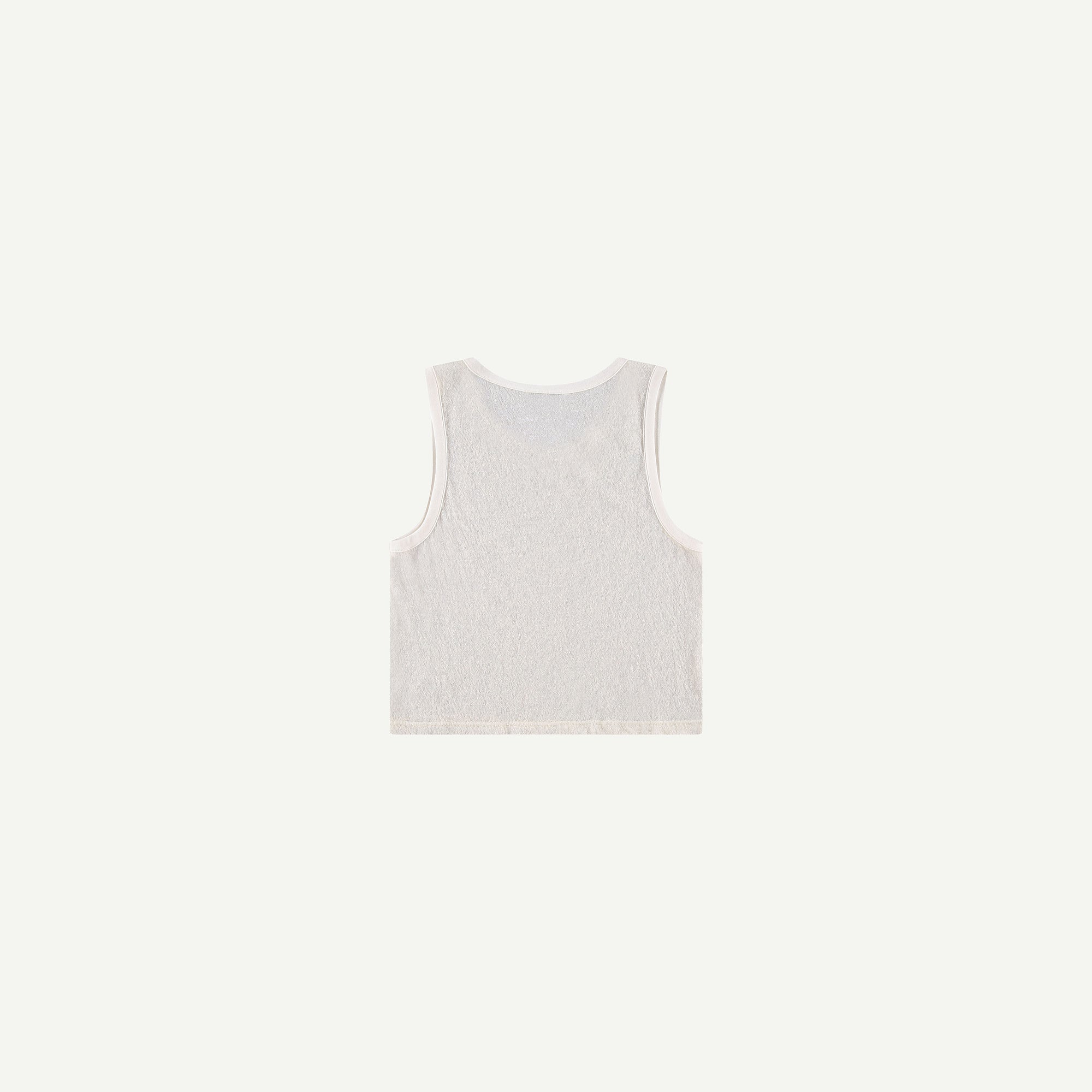 WOOL SLEEVELESS T-SHIRT