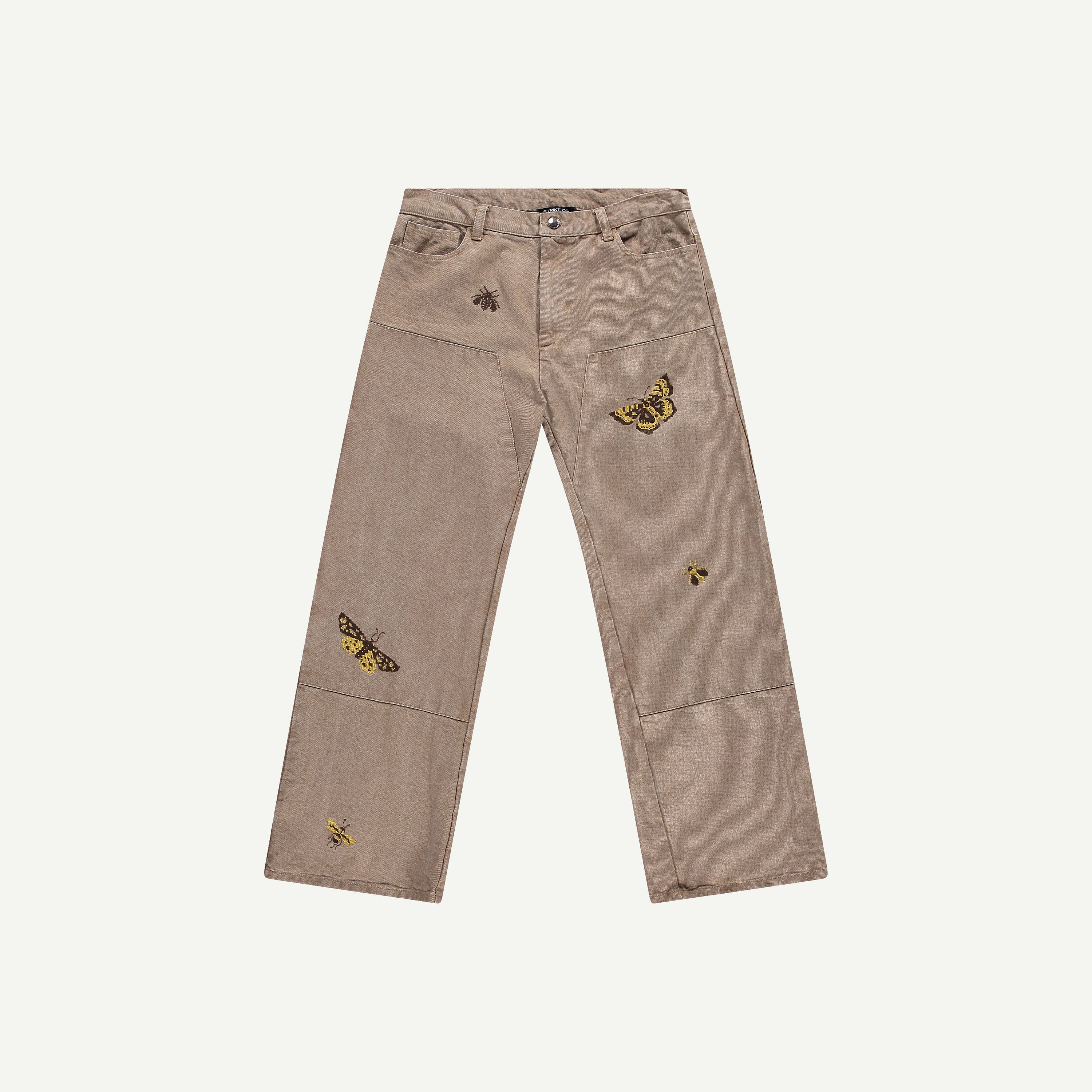 BUTTERFLY DOUBLE KNEE JEANS | Strike Oil