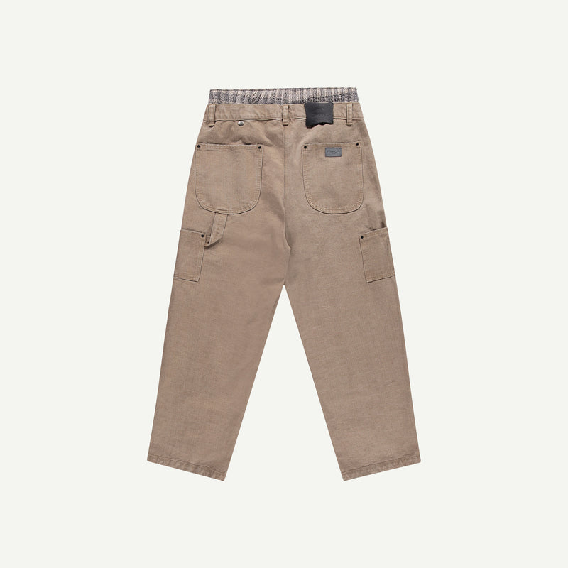 BEIGE BOXER JEANS
