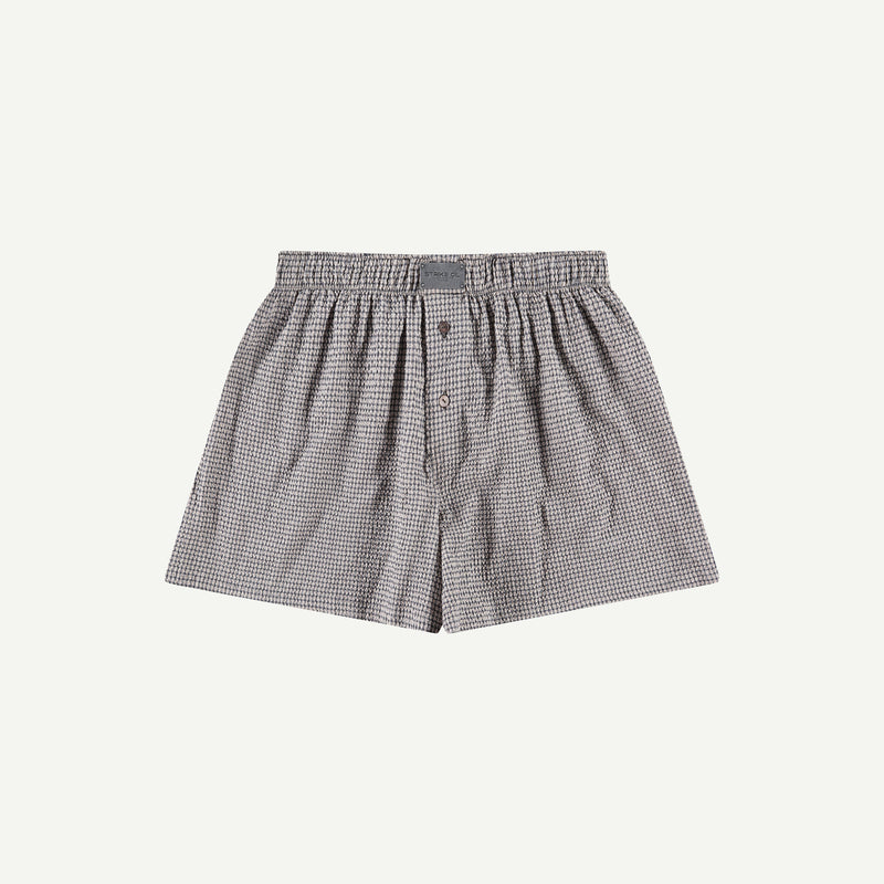SMALL PLAID SEERSUCKER BOXERS