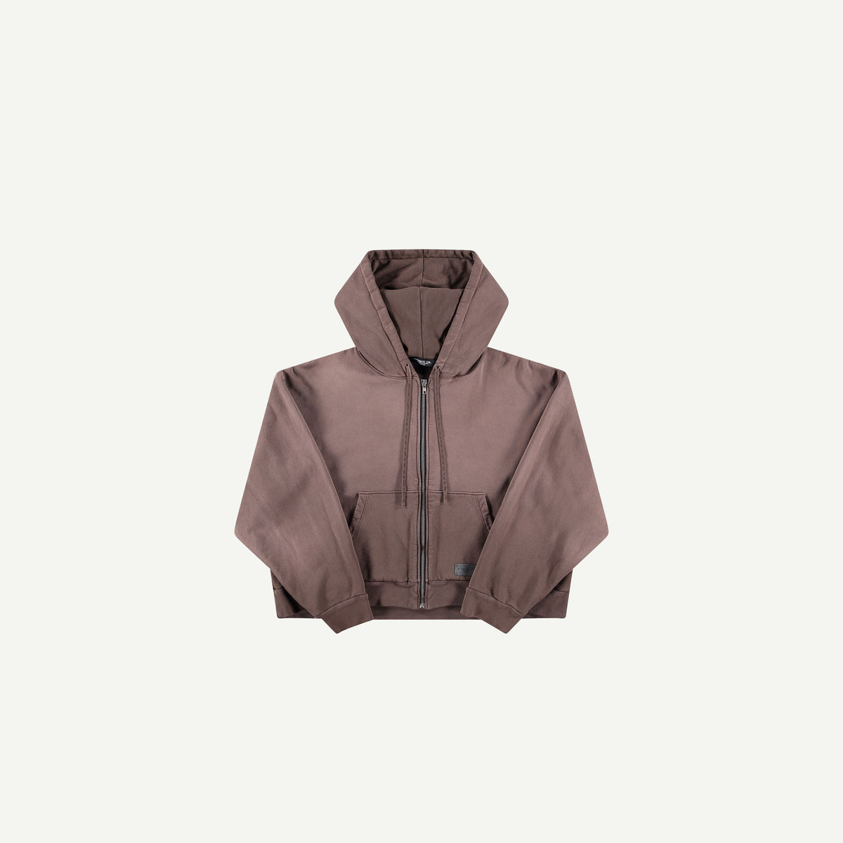 FADED BROWN ZIP HOODIE | Strike Oil