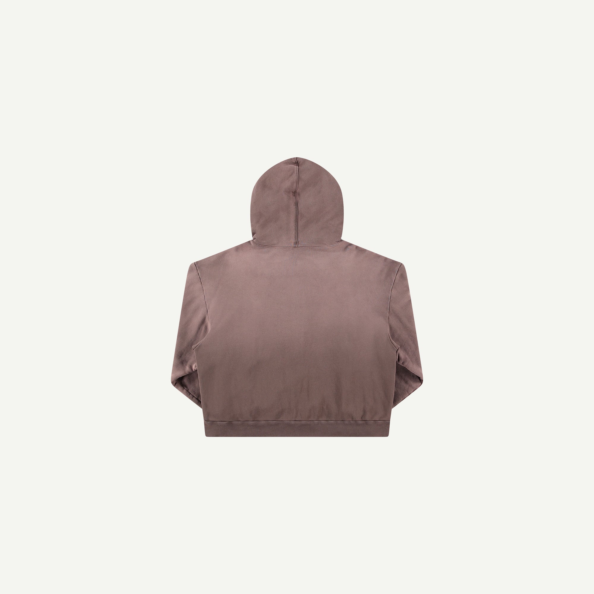 FADED BROWN ZIP HOODIE