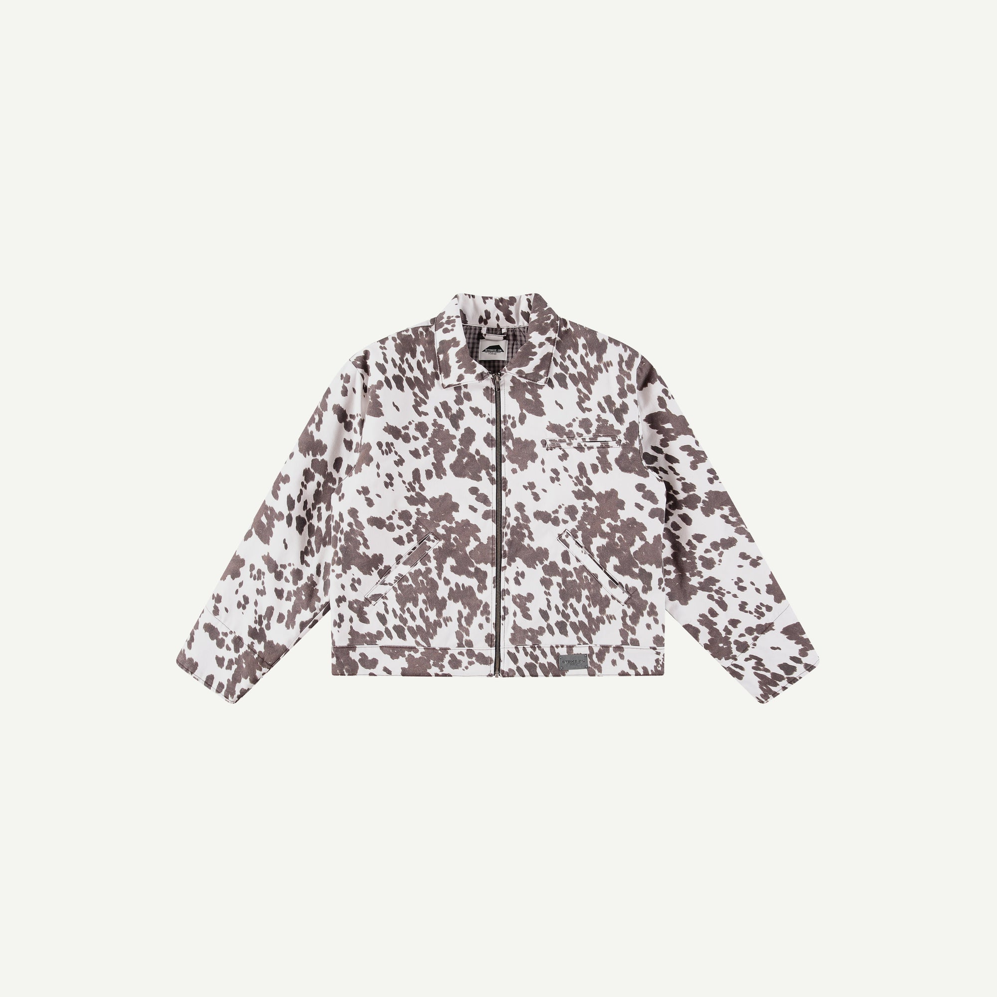 COW PRINT MECHANIC JACKET