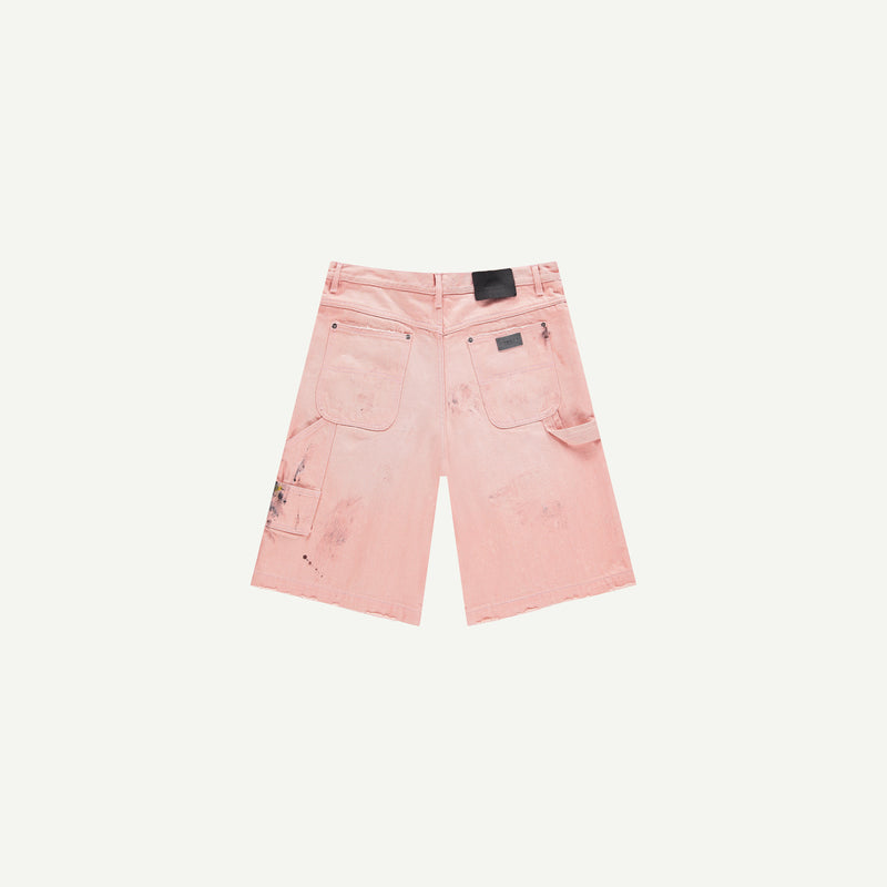 PAINTED PINK CARPENTER SHORTS