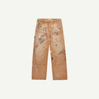 BROWN PAINTED CARPENTER JEANS