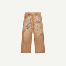 BROWN PAINTED CARPENTER JEANS