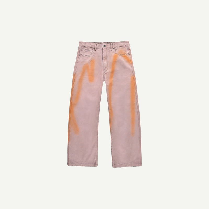 SPRAYED DUCK JEANS
