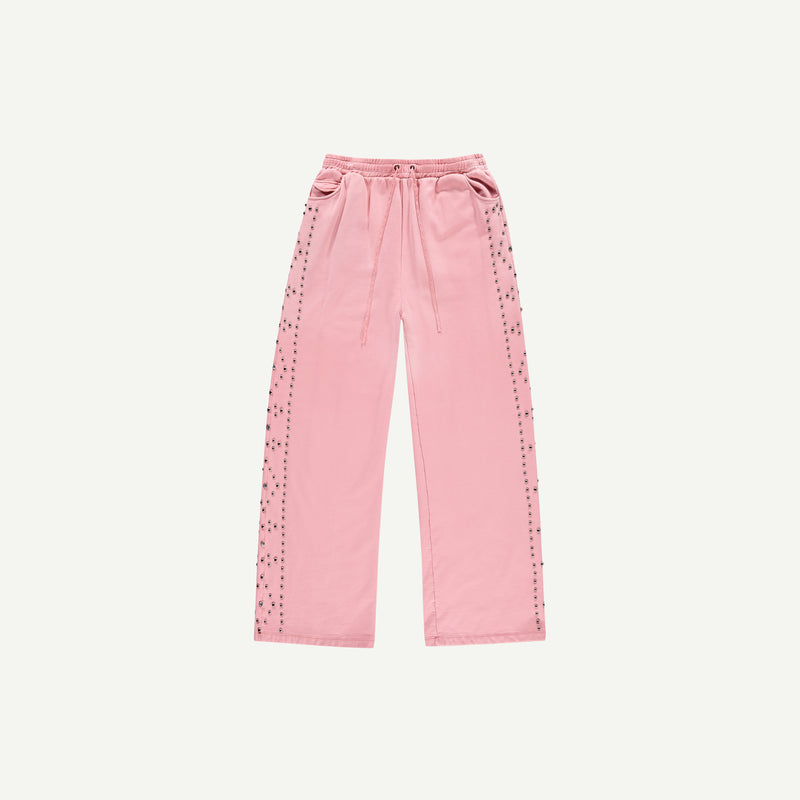 PINK RHINESTONE SWEATPANTS