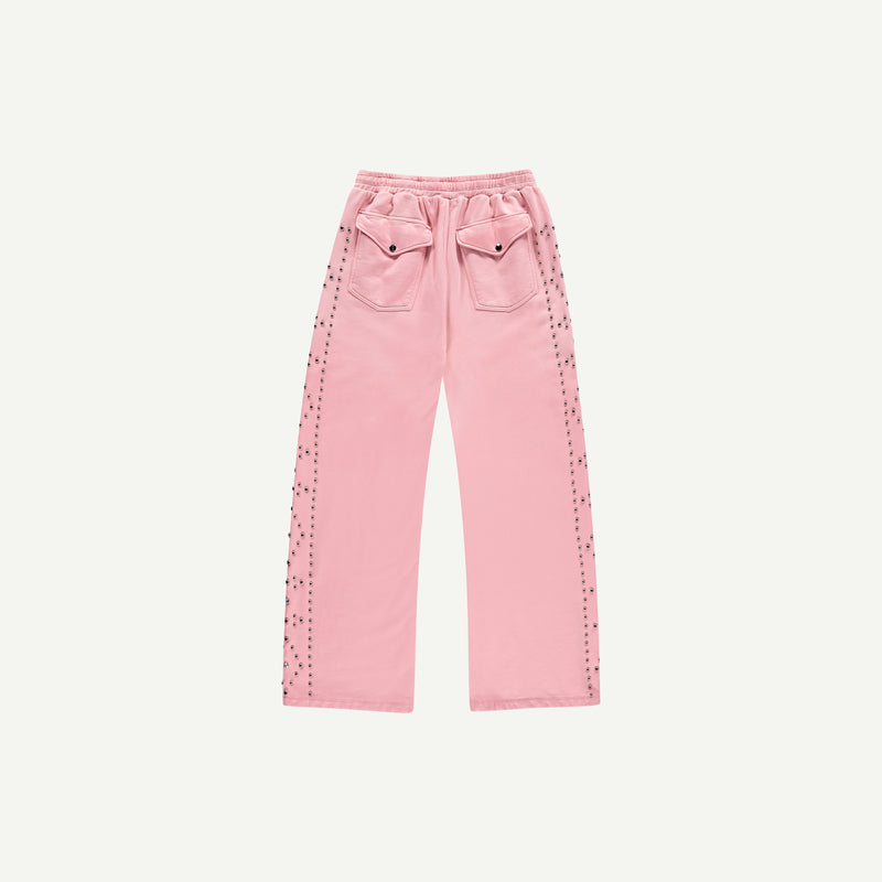 PINK RHINESTONE SWEATPANTS