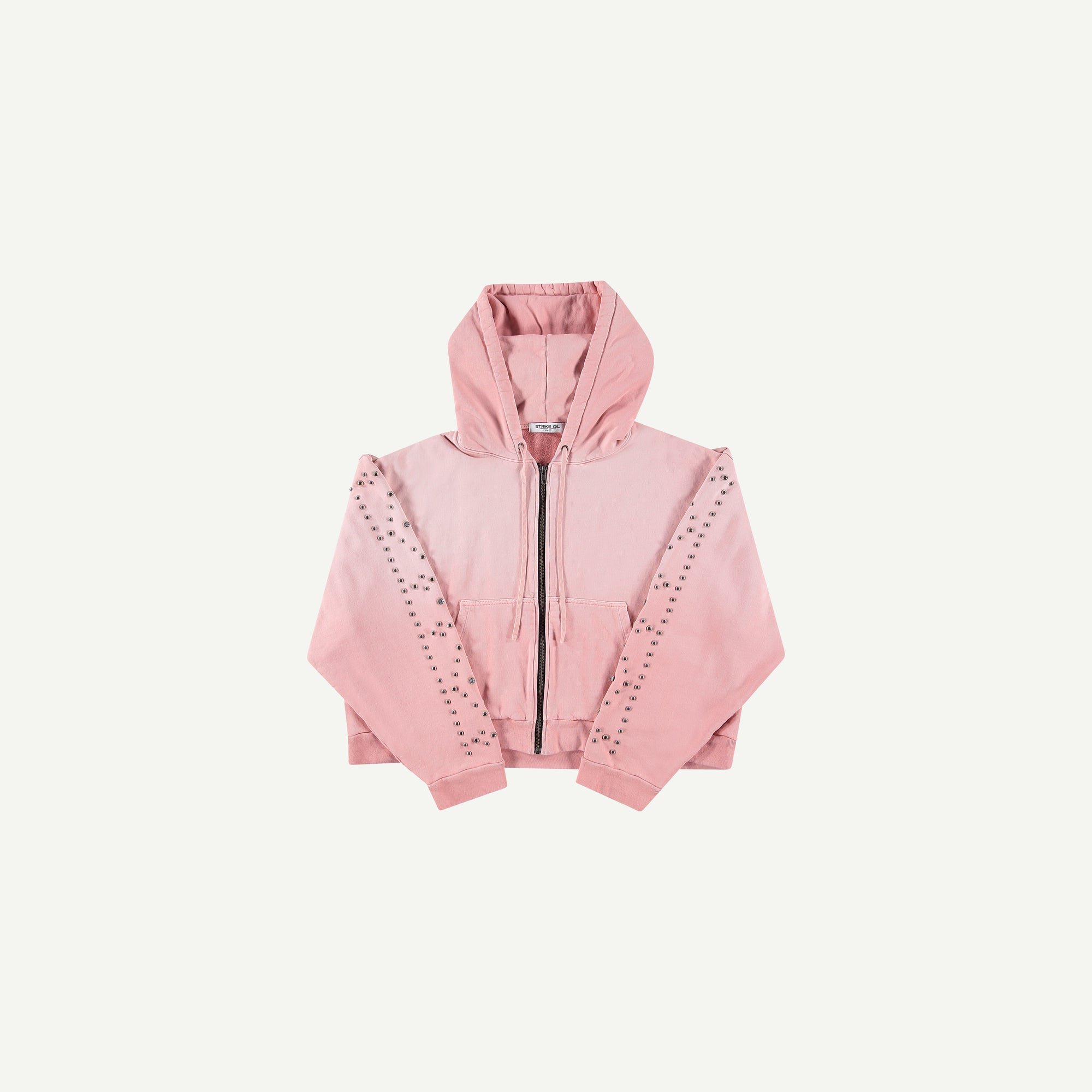 PINK RHINESTONE ZIP UP