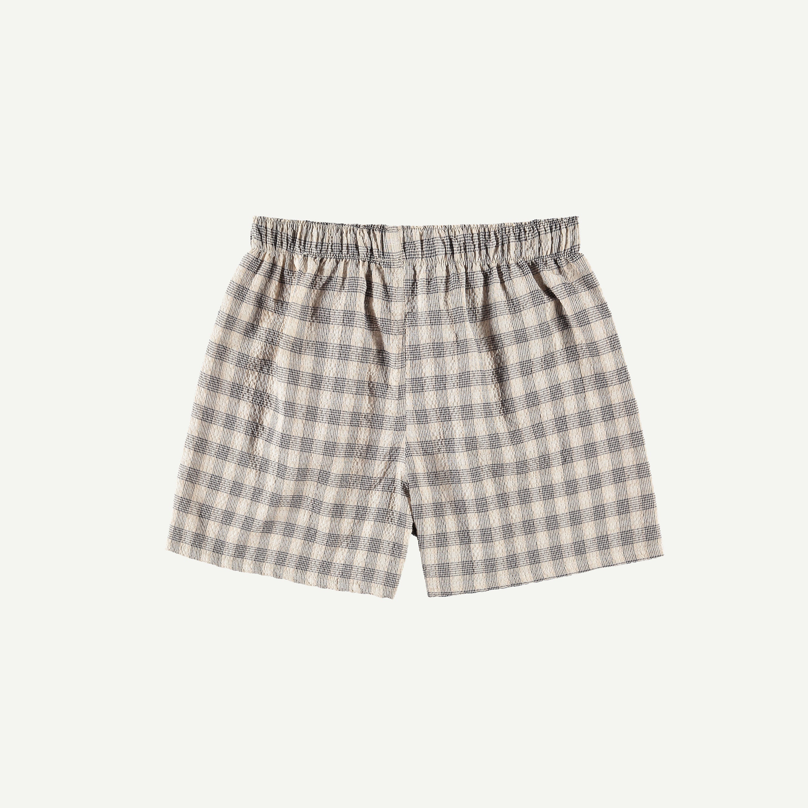 LARGE PLAID SEERSUCKER BOXERS