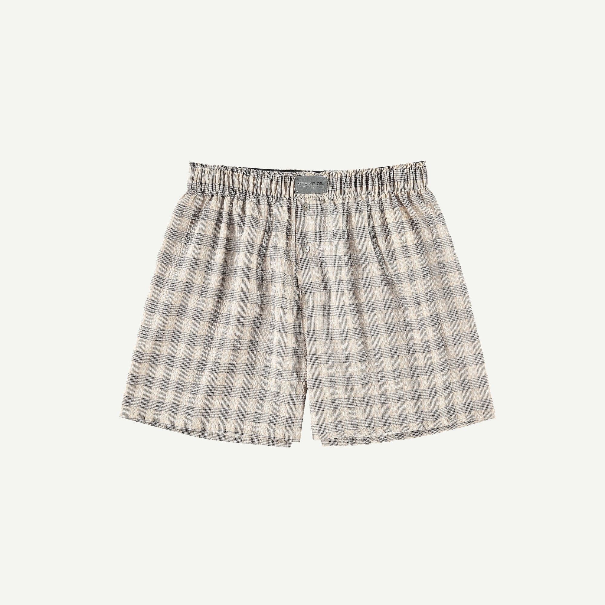 LARGE PLAID SEERSUCKER BOXERS