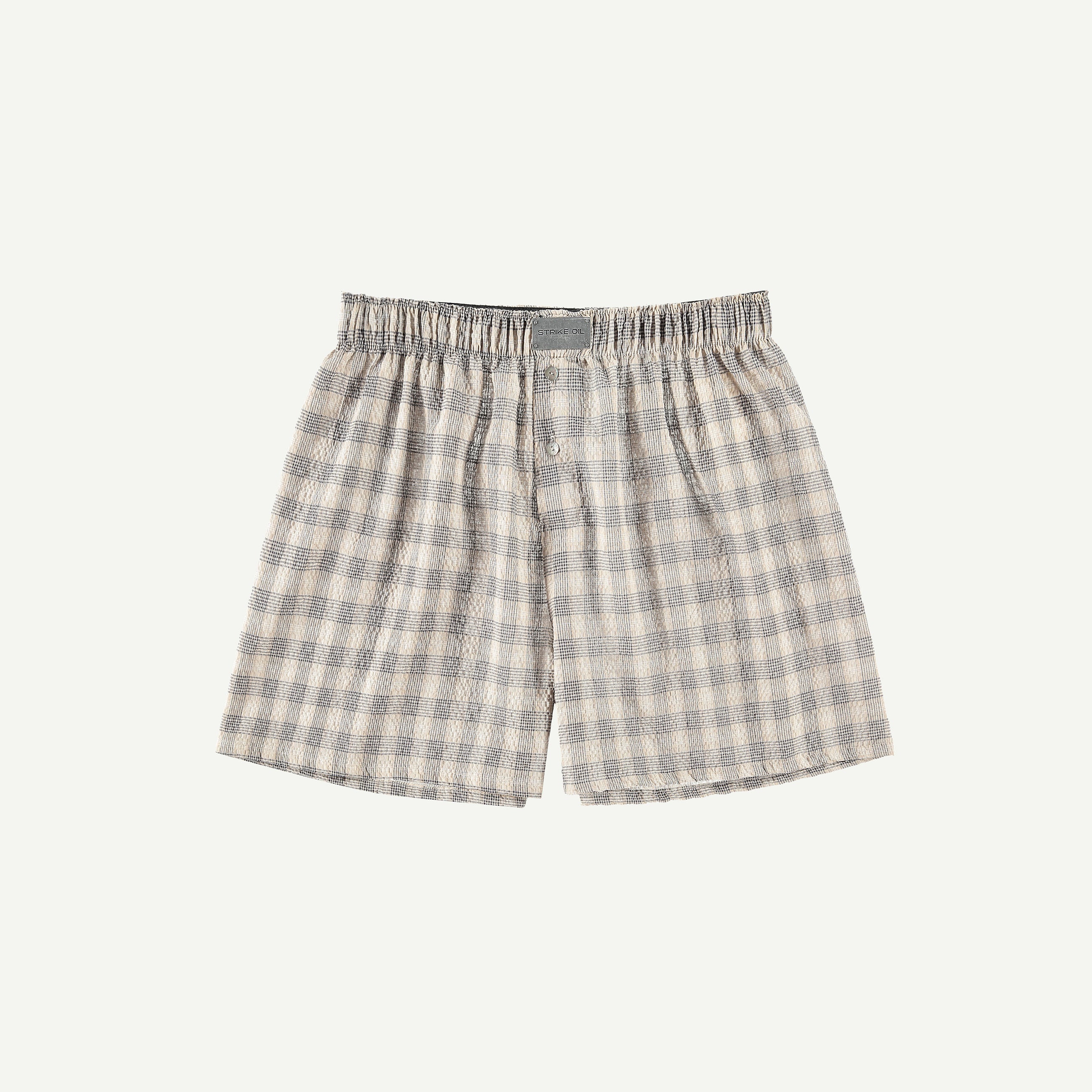 LARGE PLAID SEERSUCKER BOXERS